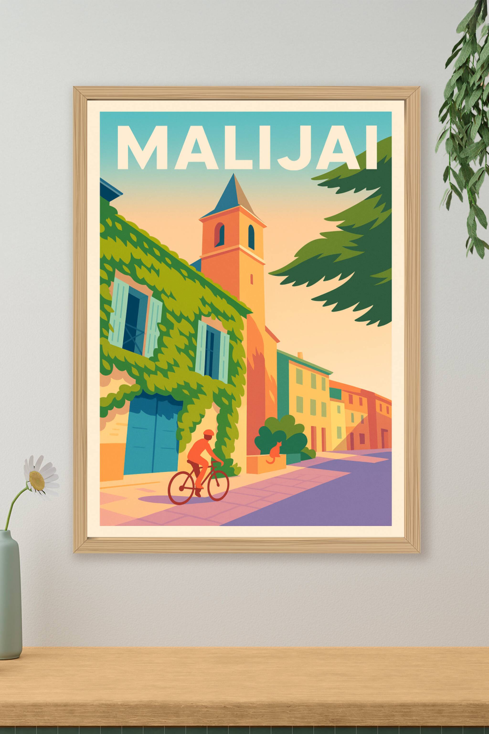 Affiche de Malijai - Douceur provençale au fil des ruelles