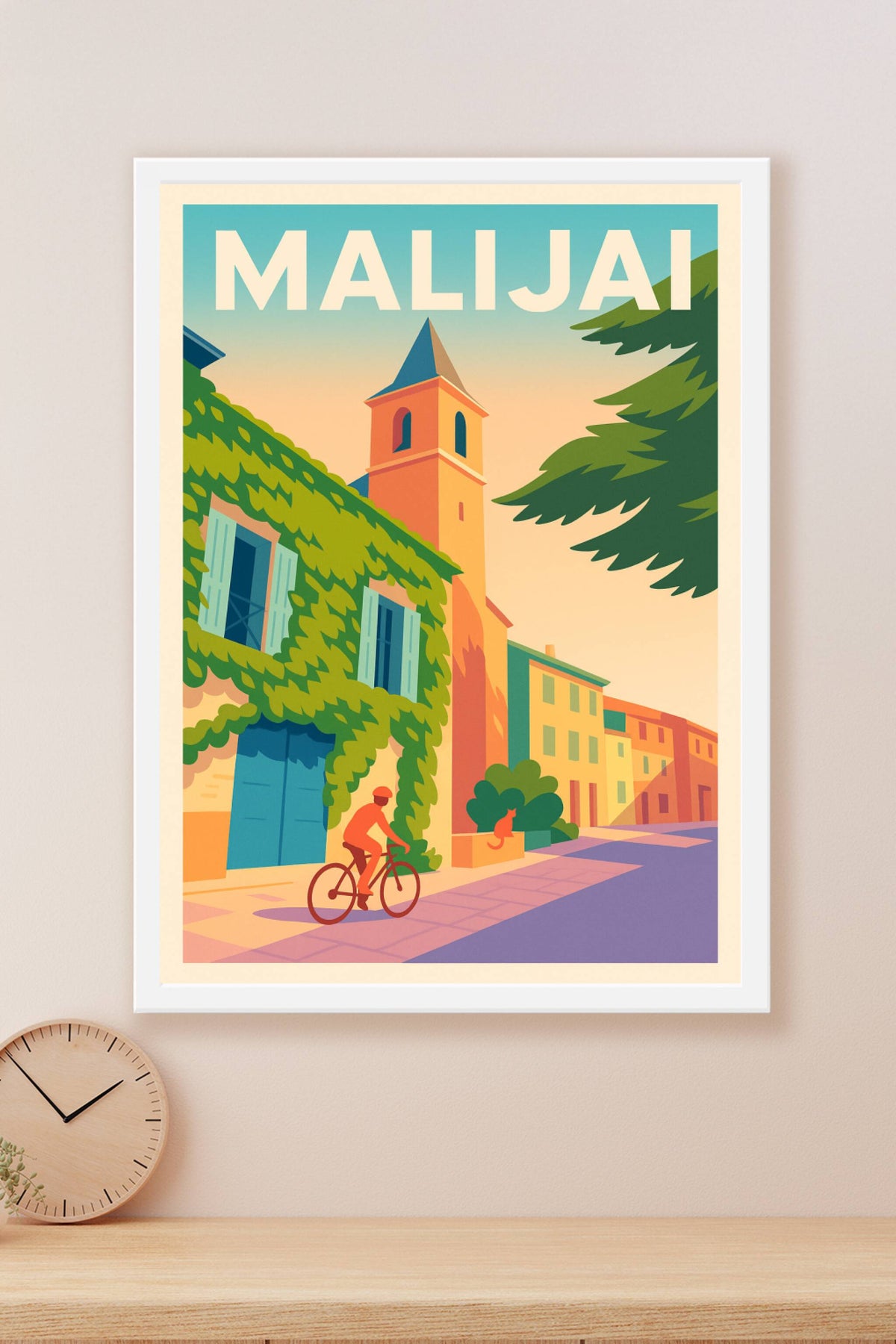 Affiche de Malijai - Douceur provençale au fil des ruelles