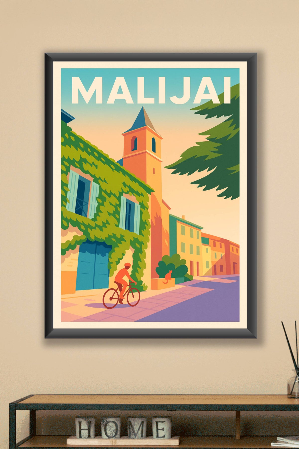 Affiche de Malijai - Douceur provençale au fil des ruelles