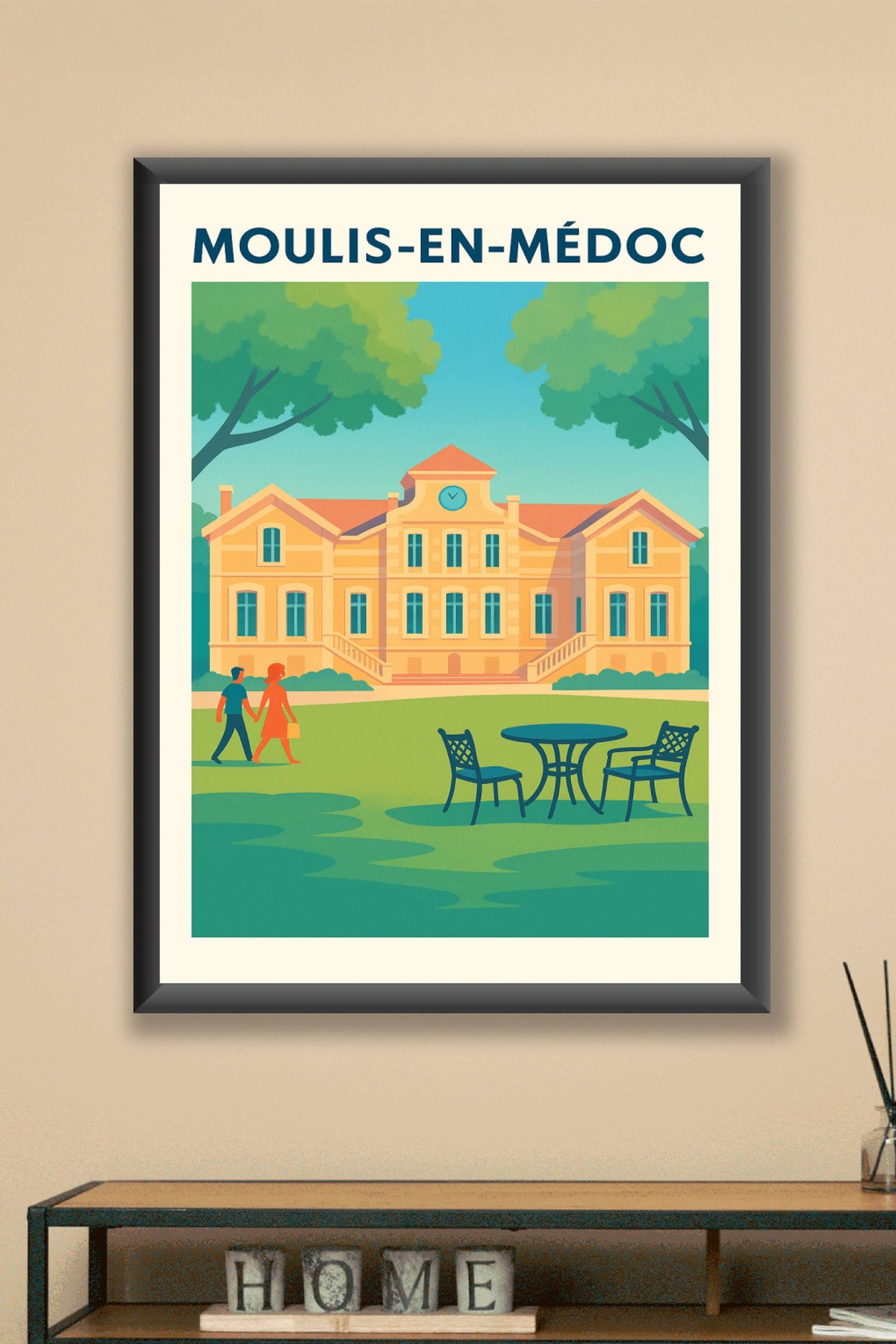 Affiche de Moulis-en-Médoc - Charme et Sérénité au Cœur du Médoc