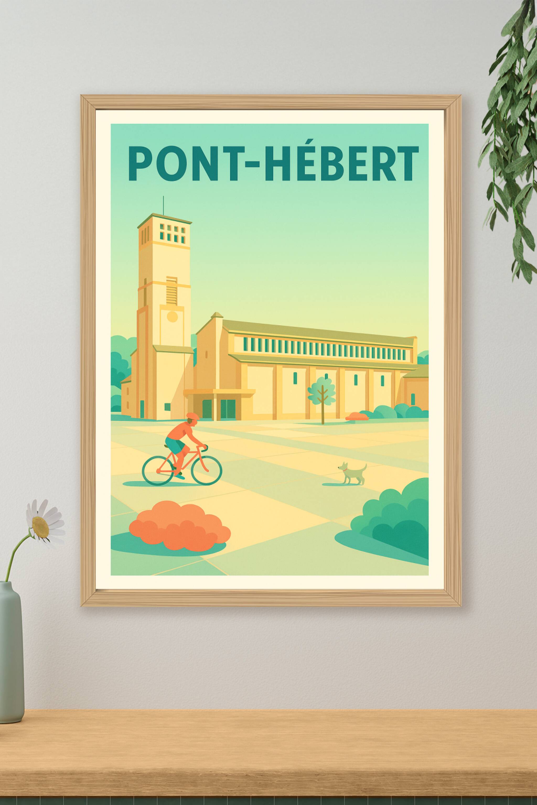 Affiche de Pont-Hébert - L'élégance tranquille au cœur de la Normandie