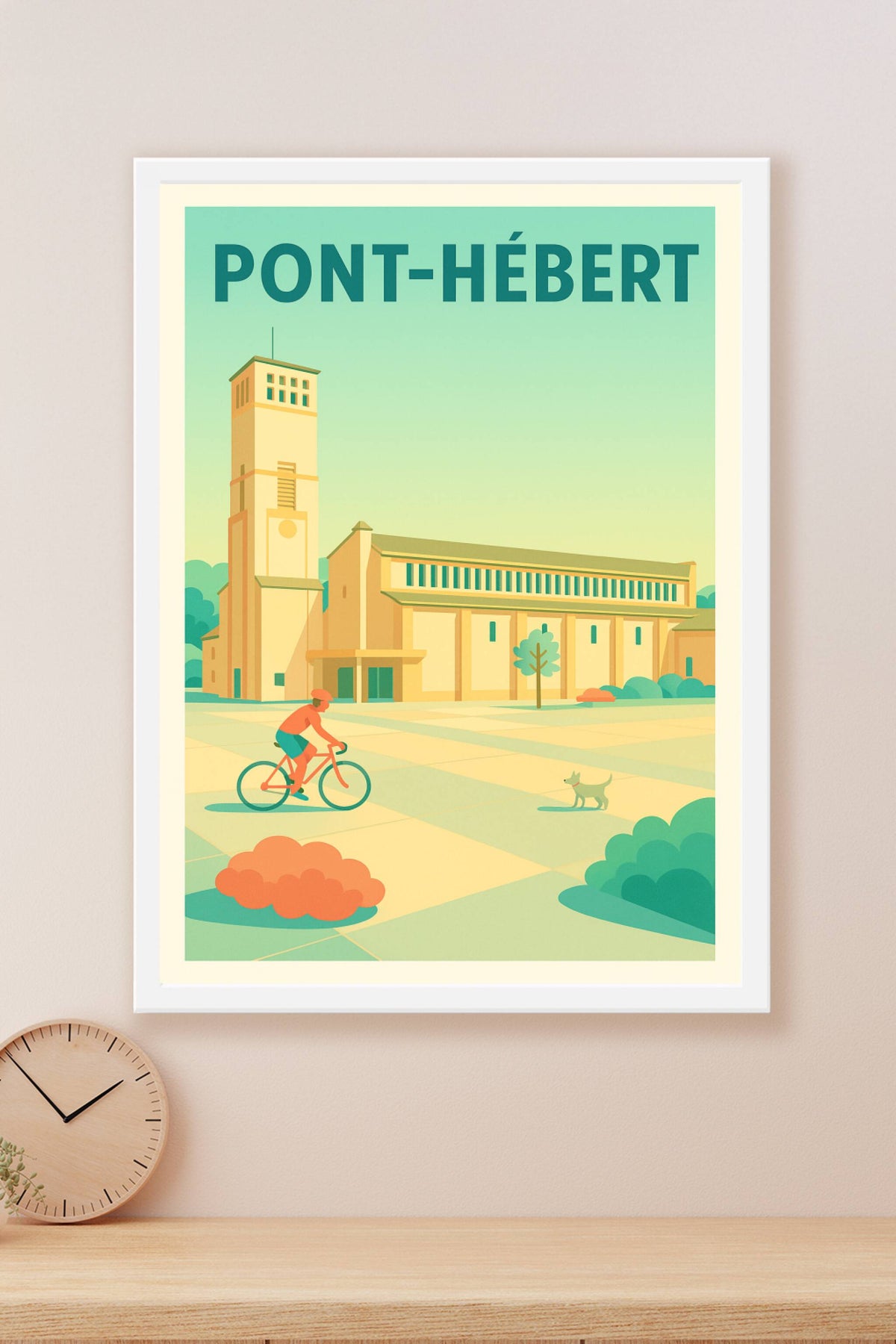 Affiche de Pont-Hébert - L'élégance tranquille au cœur de la Normandie
