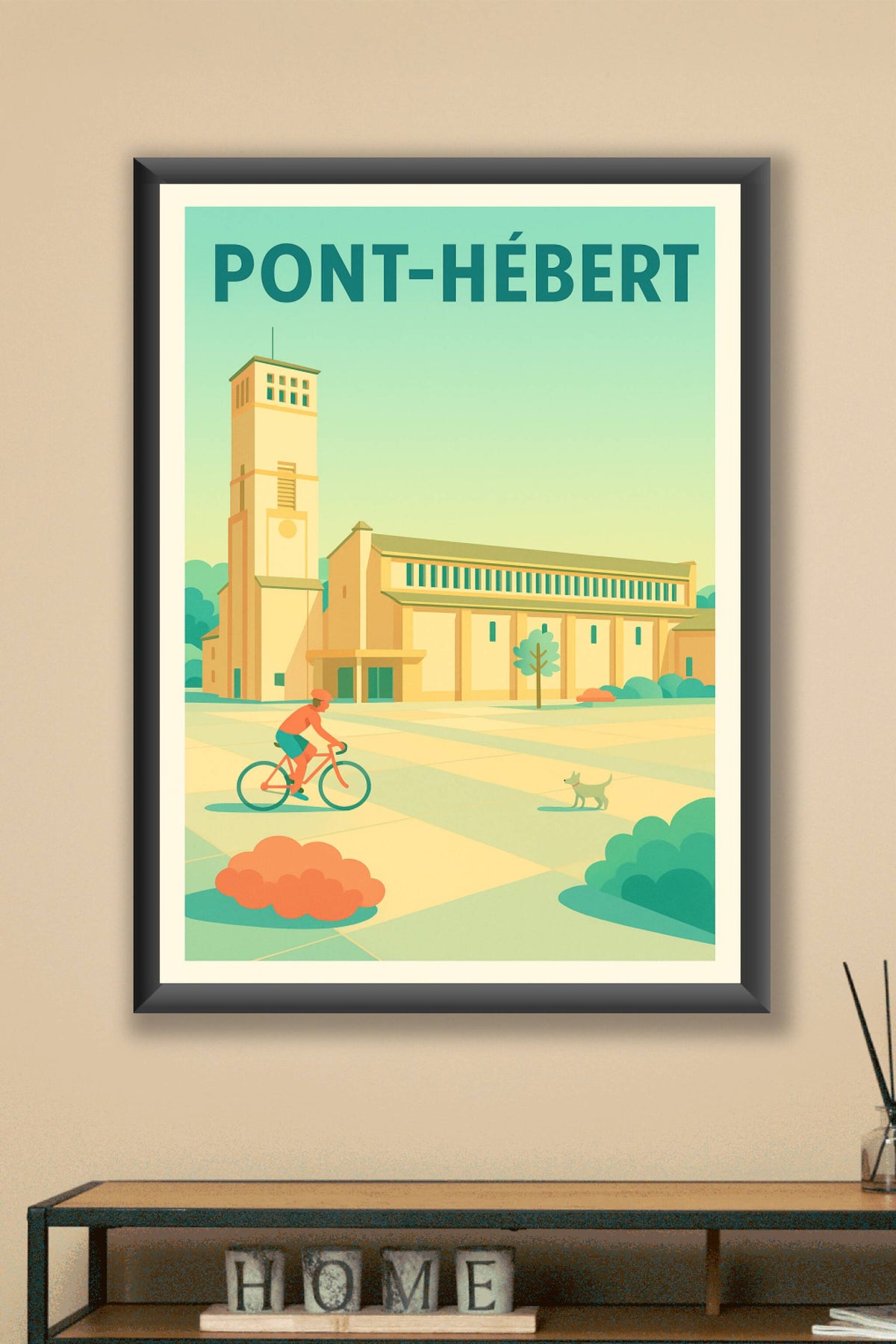 Affiche de Pont-Hébert - L'élégance tranquille au cœur de la Normandie