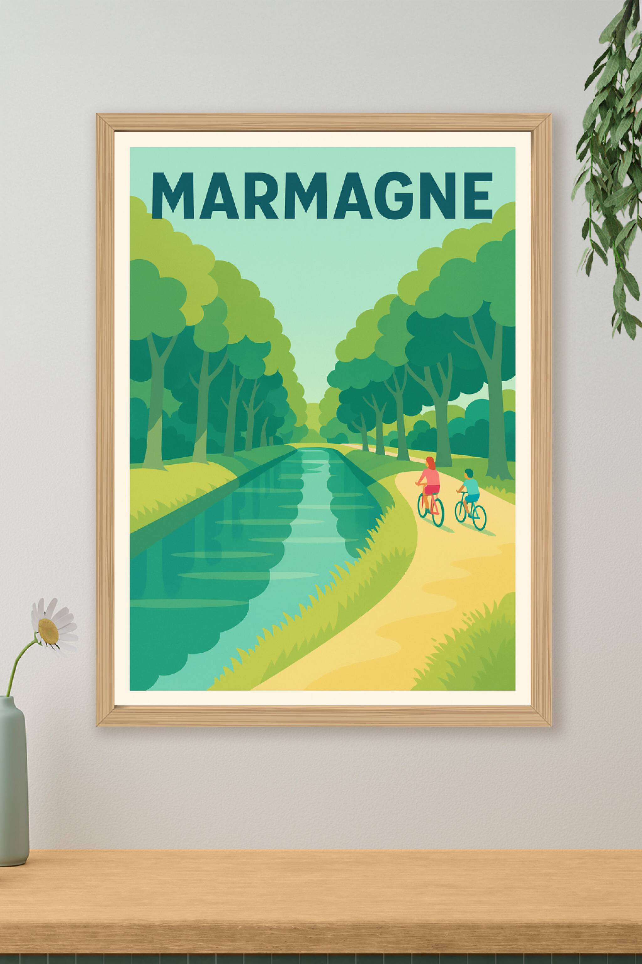 Affiche de Marmagne - Sérénité au fil de l'eau et des forêts