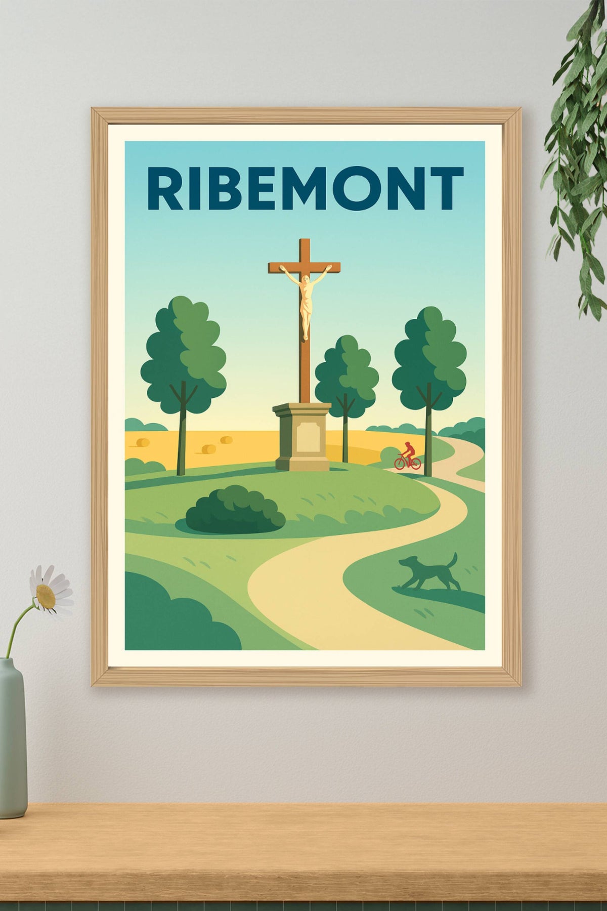 Affiche de Ribemont - Charme champêtre et patrimoine emblématique