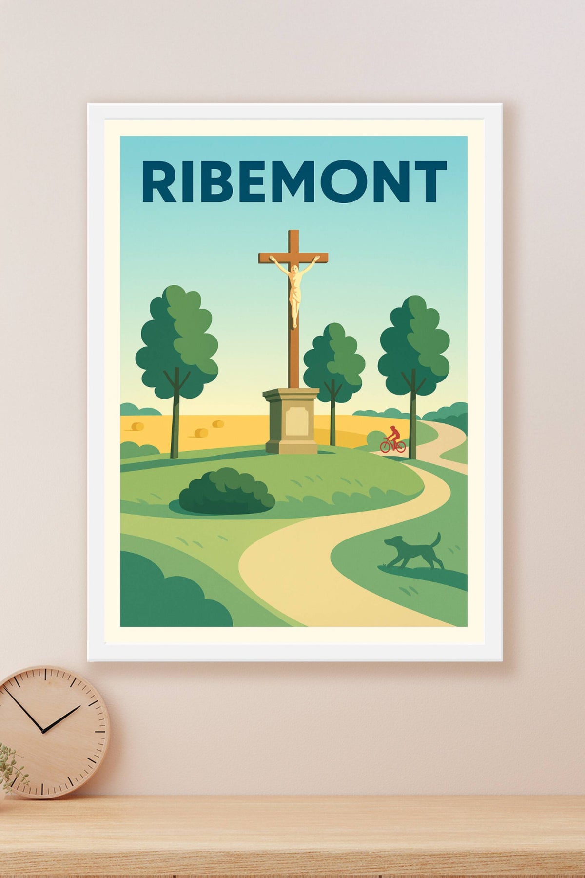 Affiche de Ribemont - Charme champêtre et patrimoine emblématique