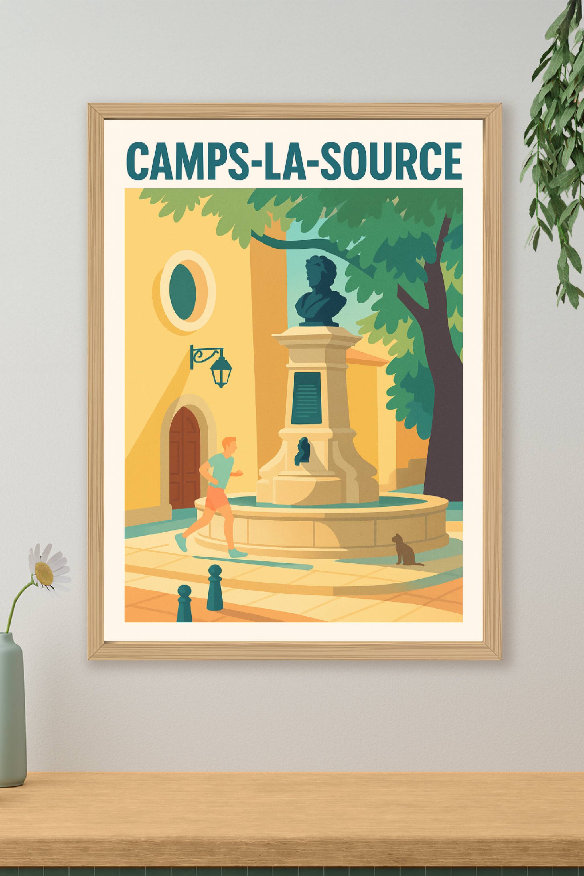 Affiche de Camps-la-Source - Charme et Sérénité Provençale