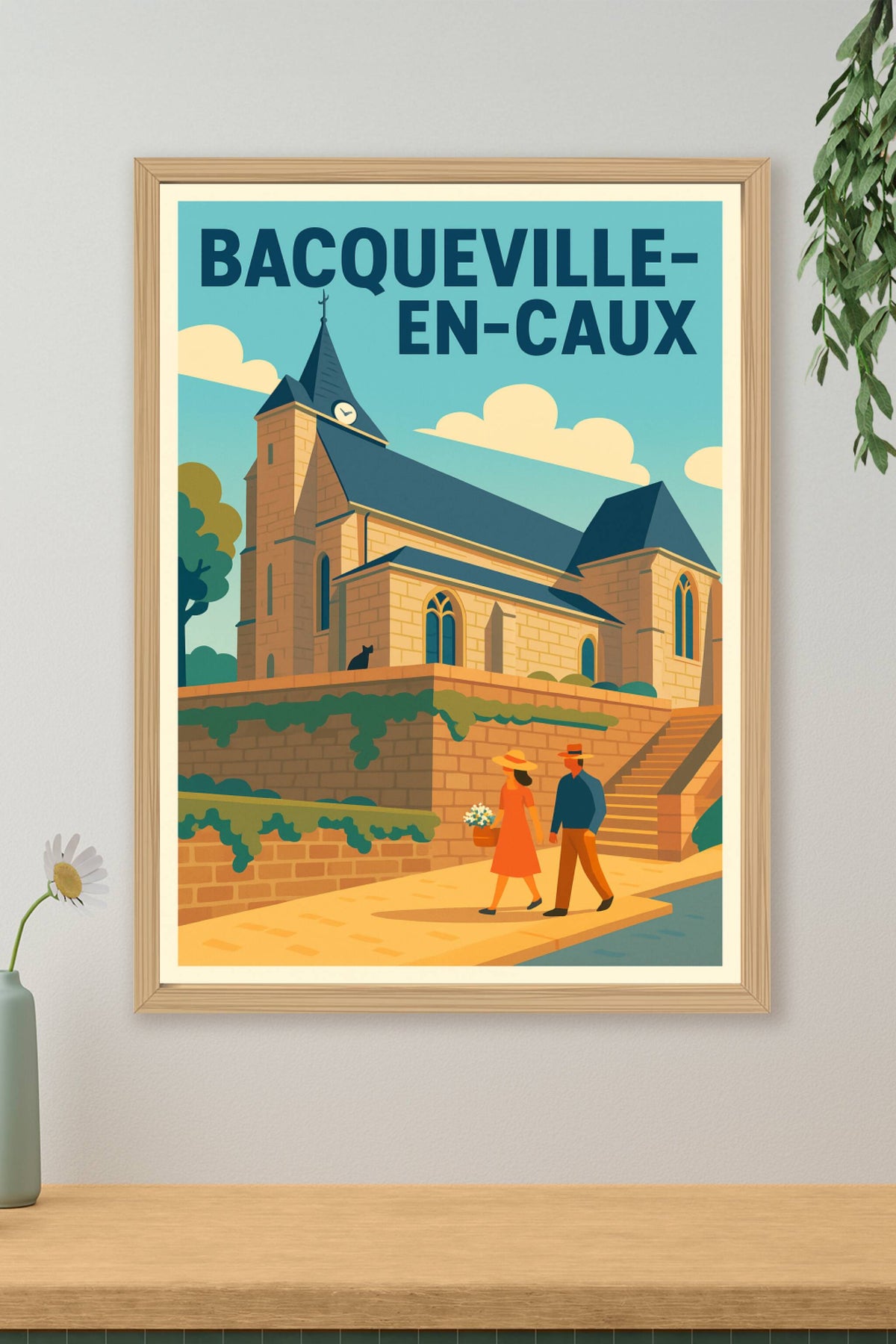 Affiche de Bacqueville-en-Caux - Charme et sérénité normande