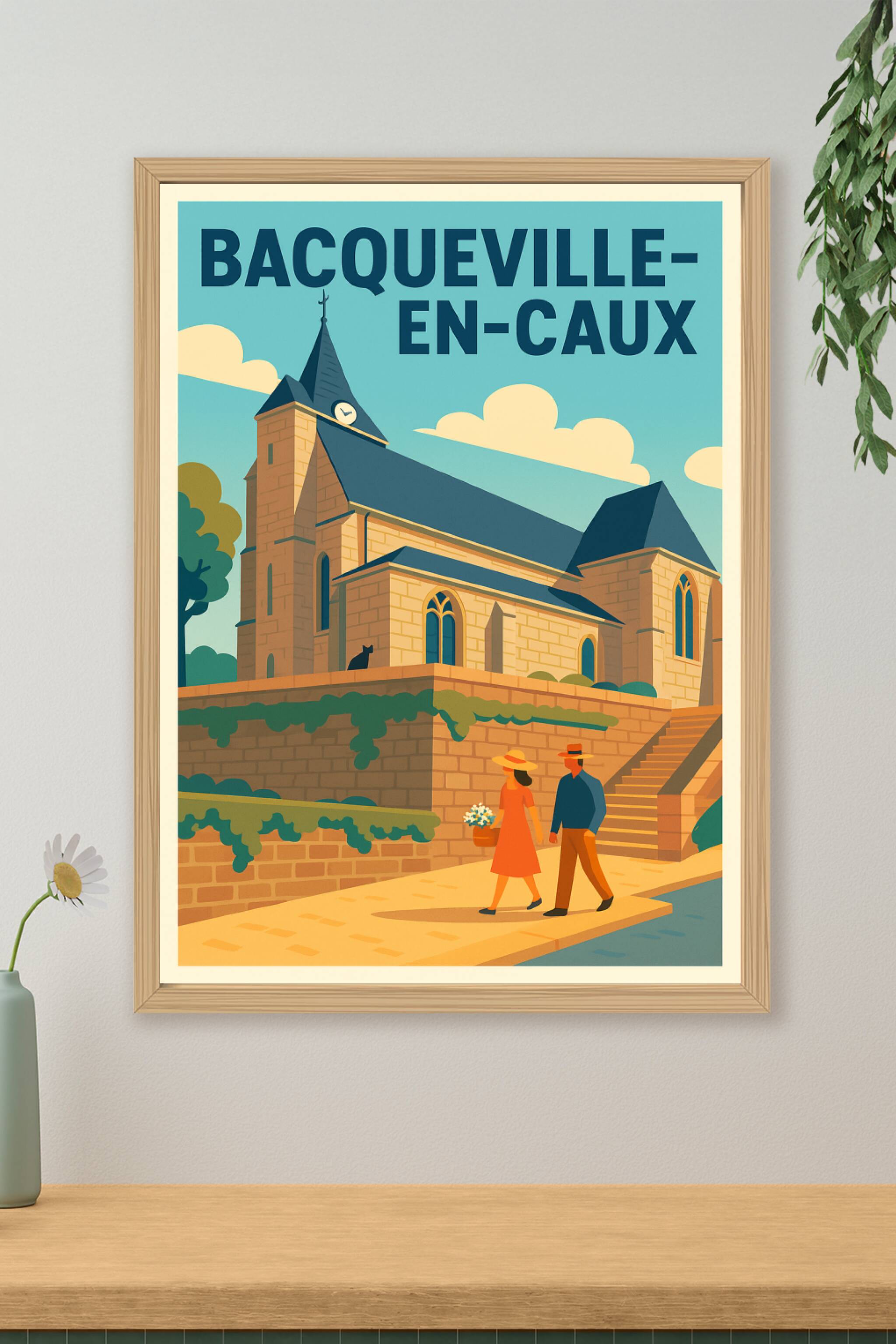 Affiche de Bacqueville-en-Caux - Charme et sérénité normande