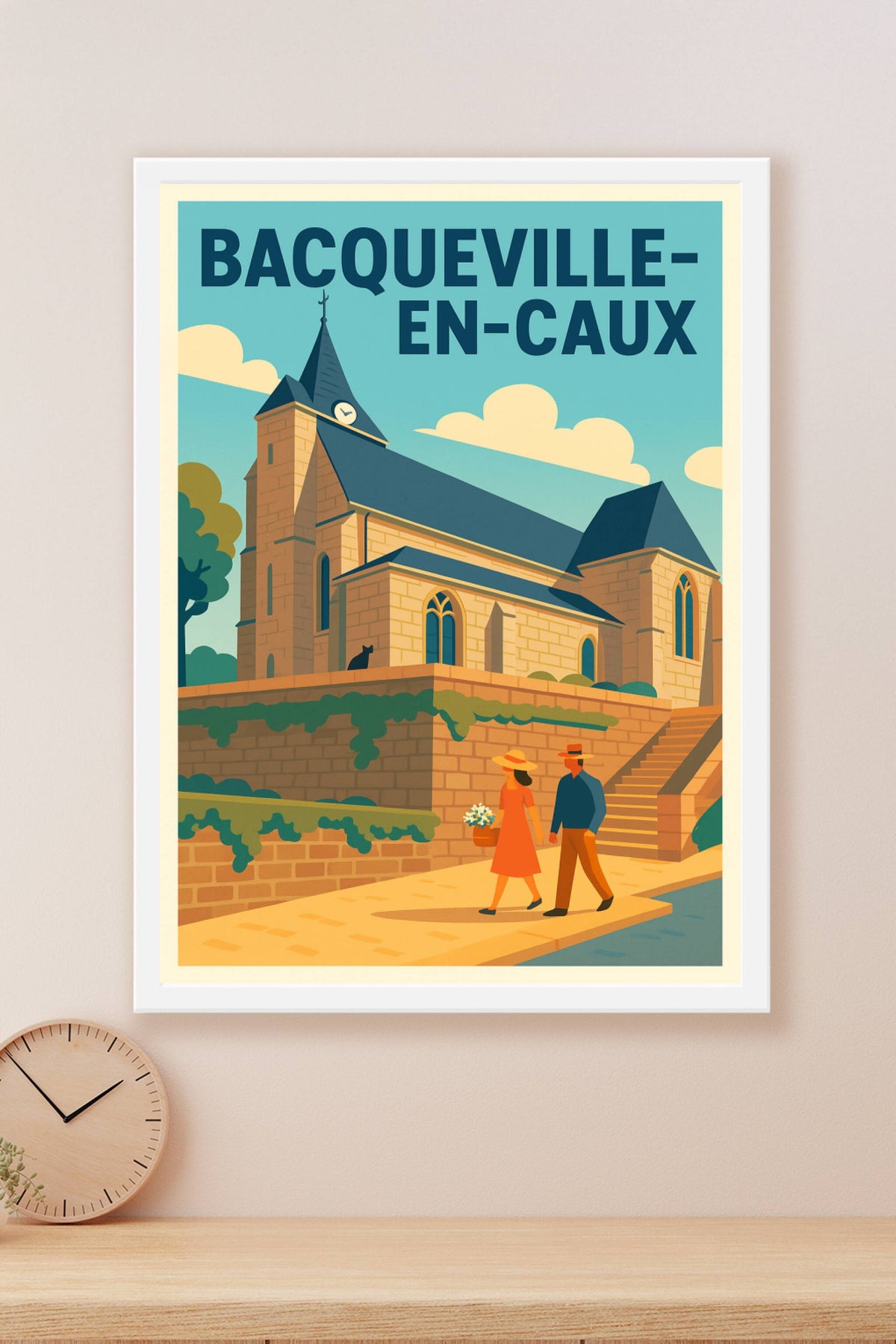Affiche de Bacqueville-en-Caux - Charme et sérénité normande