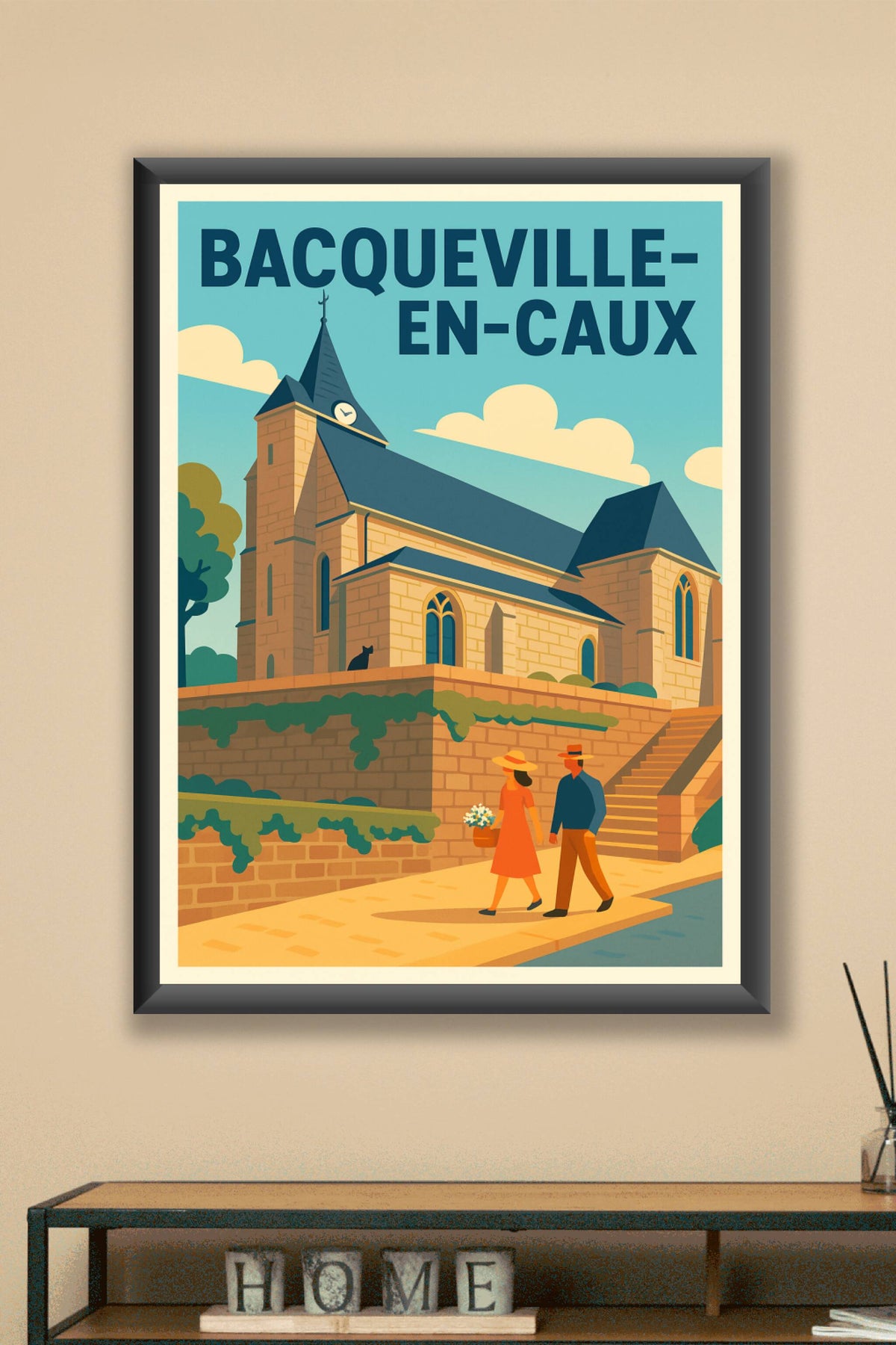 Affiche de Bacqueville-en-Caux - Charme et sérénité normande