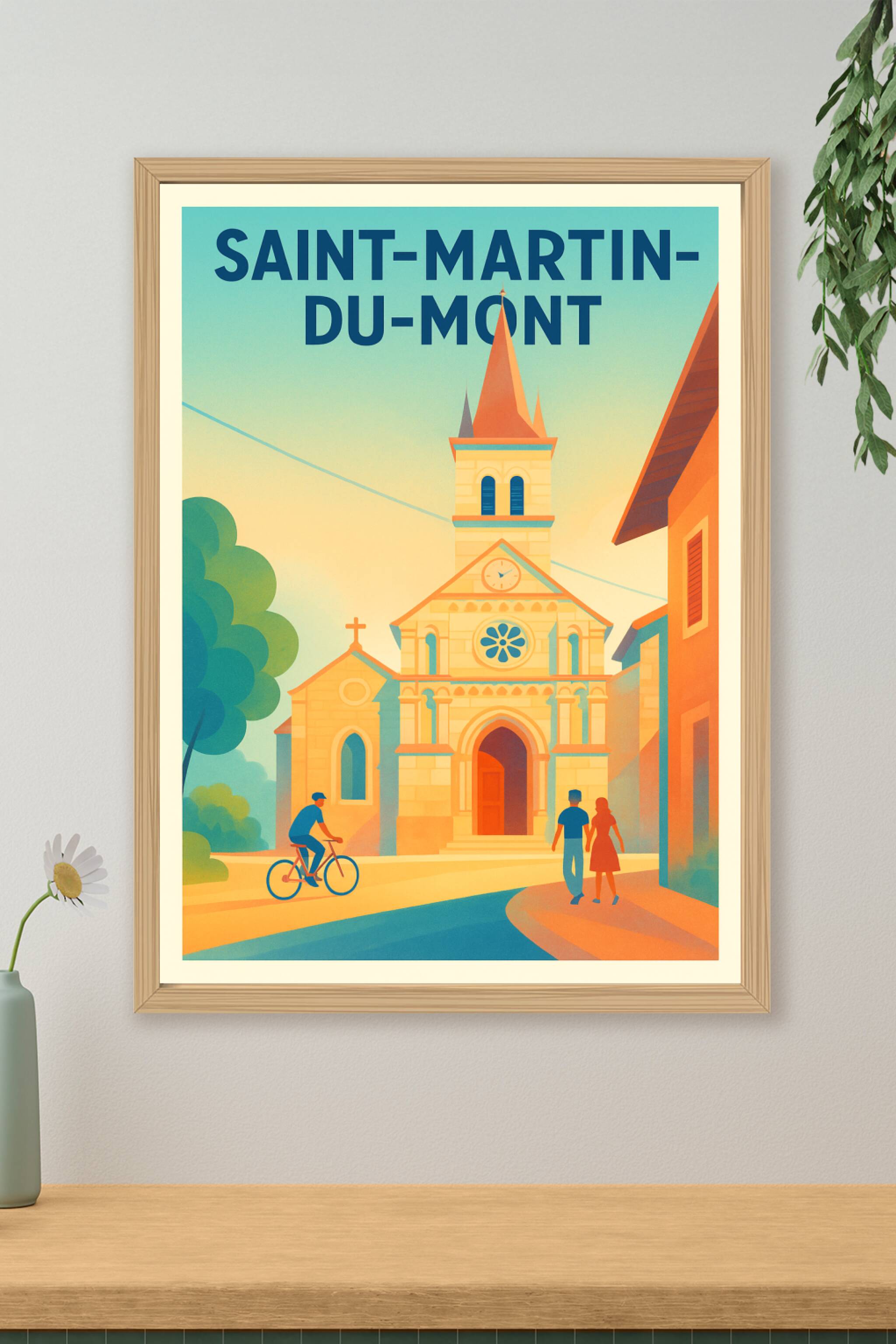 Affiche de Saint-Martin-du-Mont - Charme calme et architectural