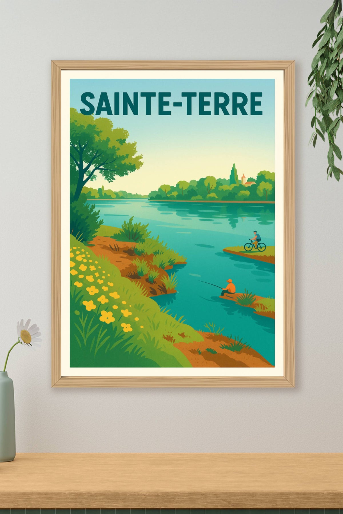Affiche de Sainte-Terre - Sérénité au bord de l'eau