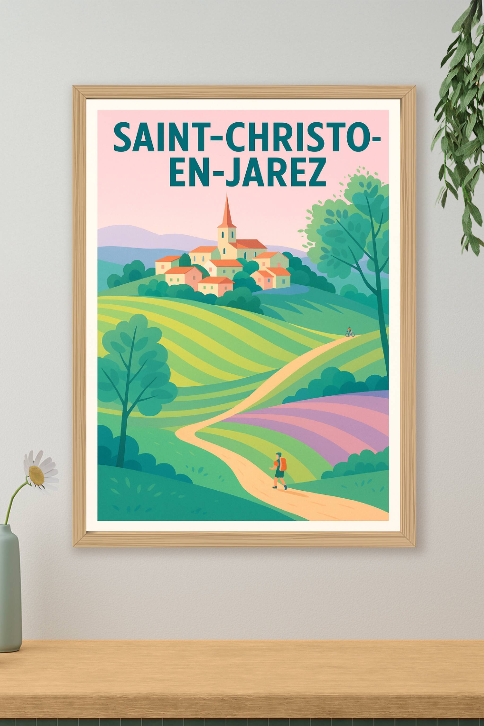 Affiche de Saint-Christo-en-Jarez - Charme bucolique au cœur des collines