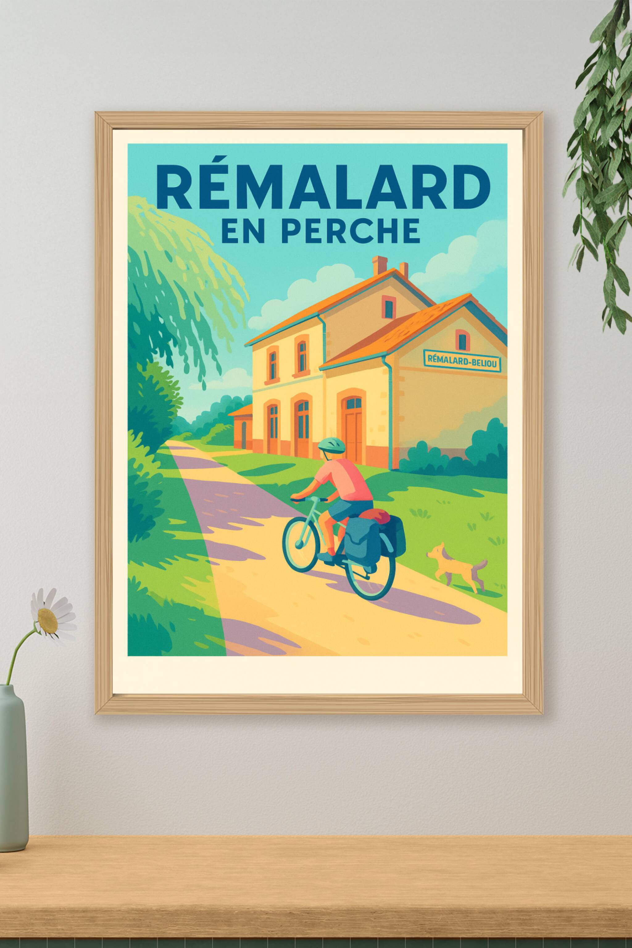Affiche de Rémalard en Perche - Invitation à la balade bucolique