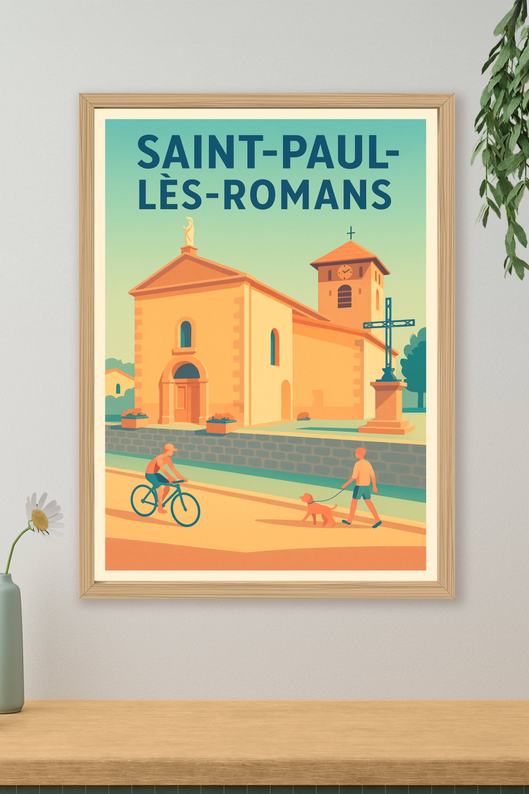 Affiche de Saint-Paul-lès-Romans - Charme et douceur au cœur du village