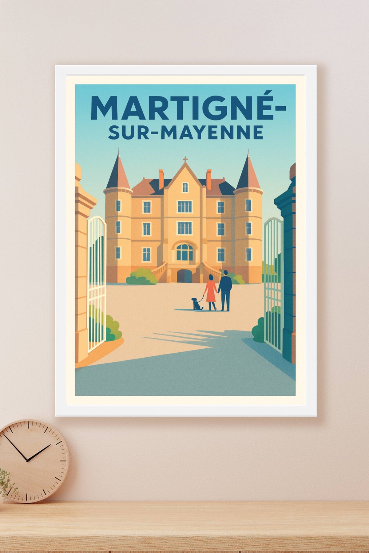 Affiche de Martigné-sur-Mayenne - L'élégance d'un château intemporel