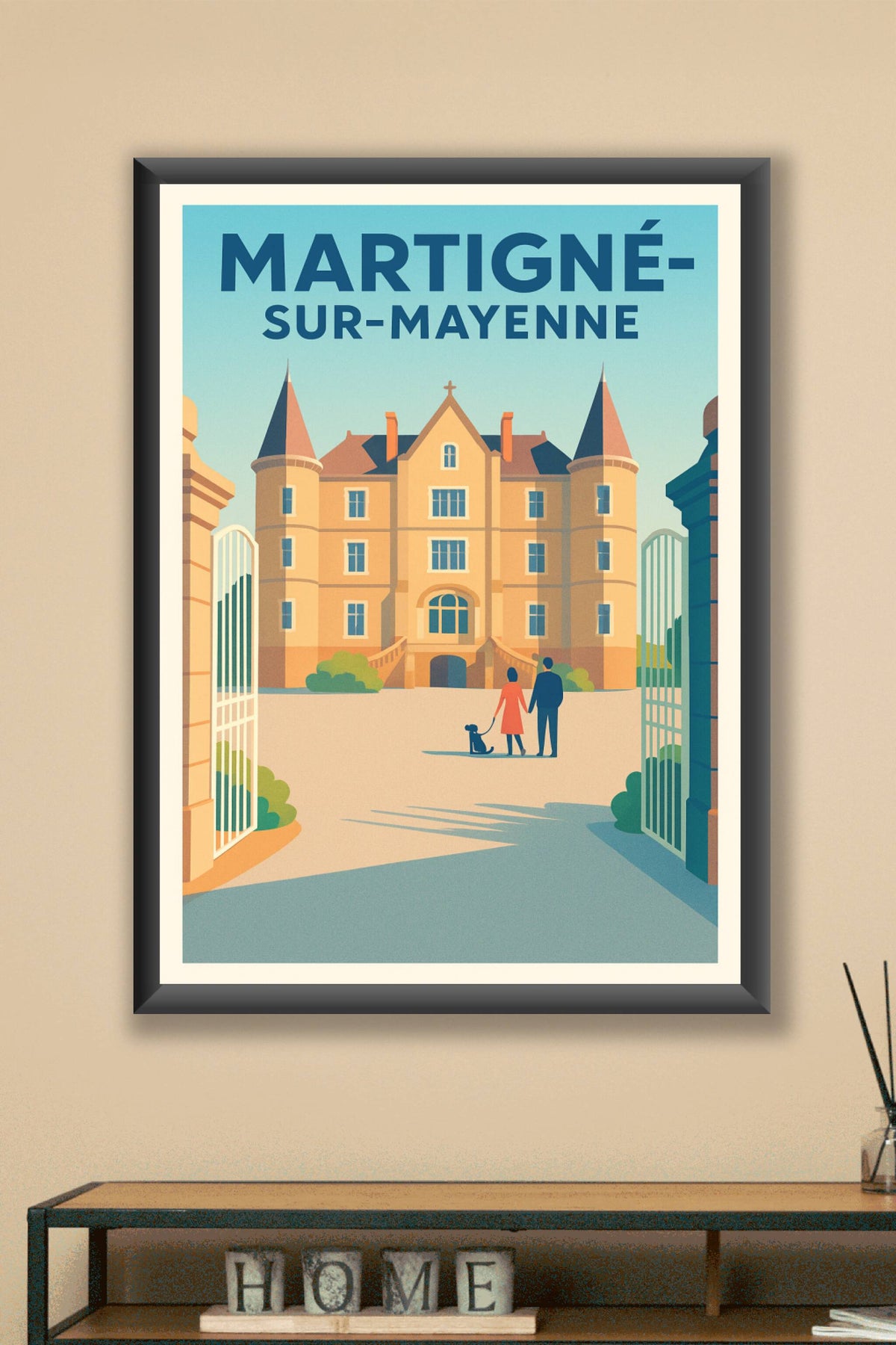 Affiche de Martigné-sur-Mayenne - L'élégance d'un château intemporel