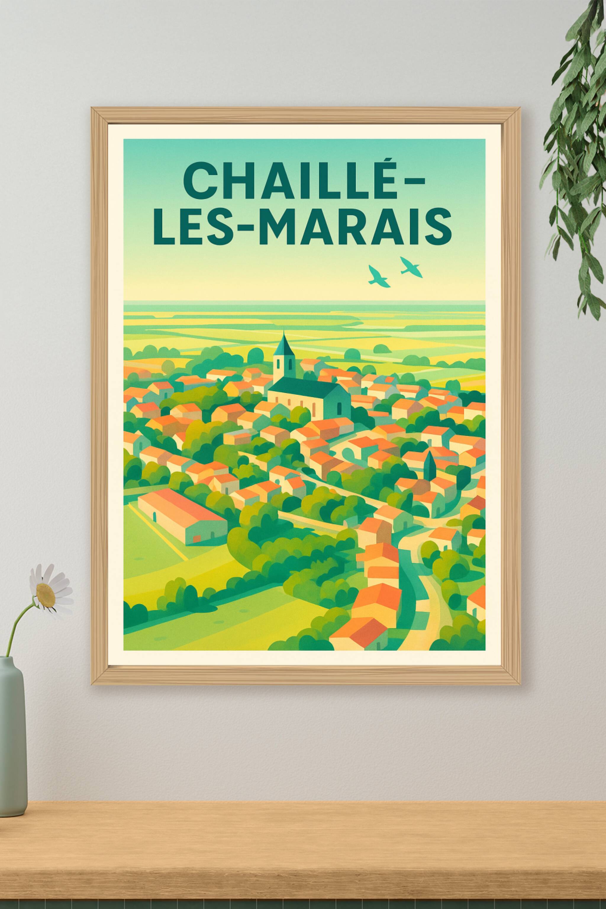 Affiche de Chaillé-les-Marais - Mosaïque paisible de nature et patrimoine