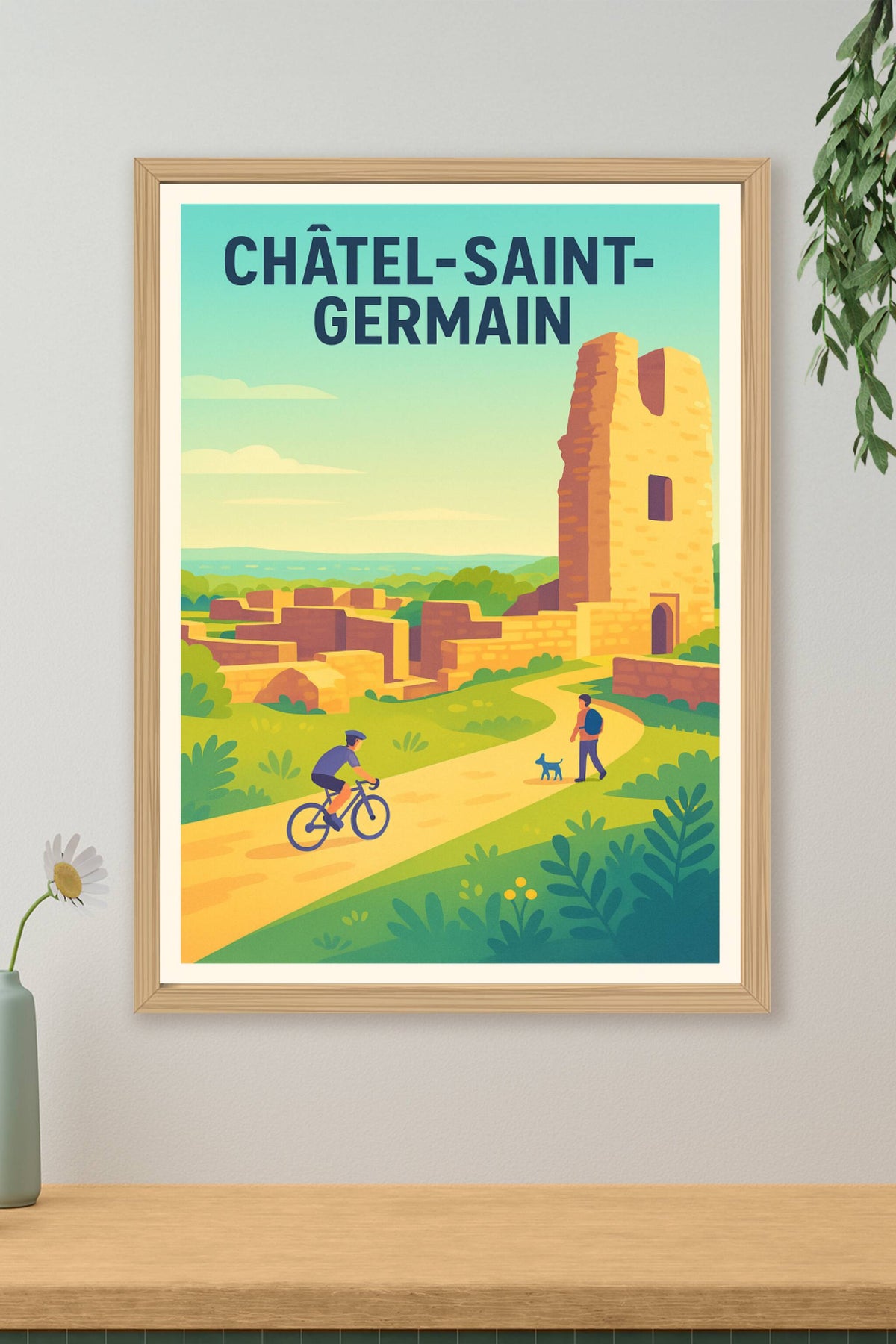 Affiche de Châtel-Saint-Germain - Promenade au cœur des ruines historiques