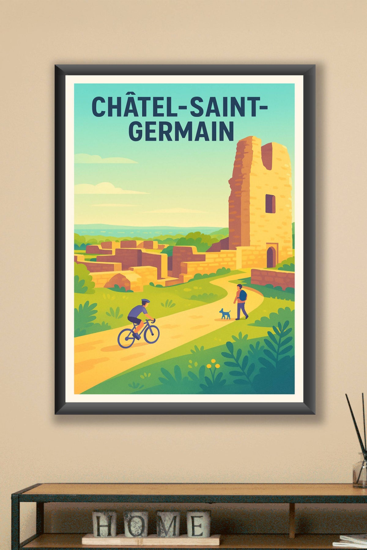 Affiche de Châtel-Saint-Germain - Promenade au cœur des ruines historiques
