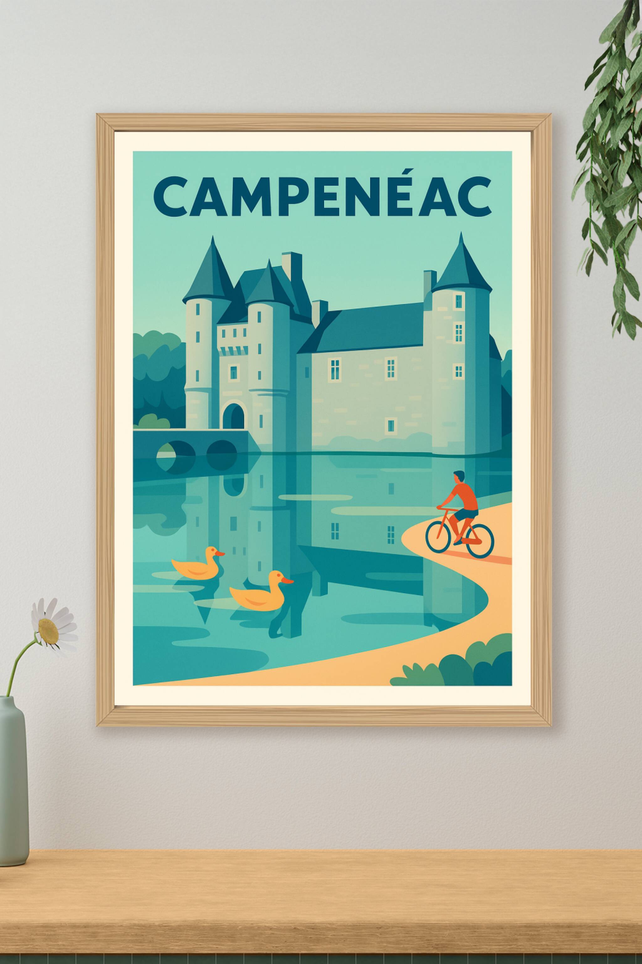 Affiche de Campénéac - Charme et sérénité au bord du château