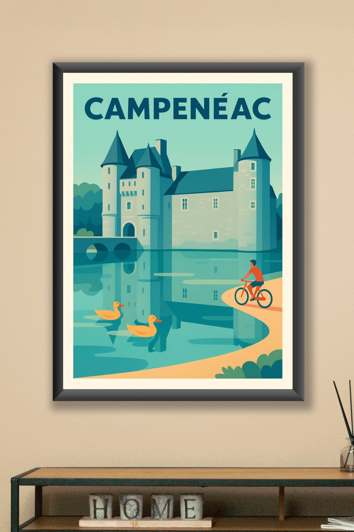 Affiche de Campénéac - Charme et sérénité au bord du château