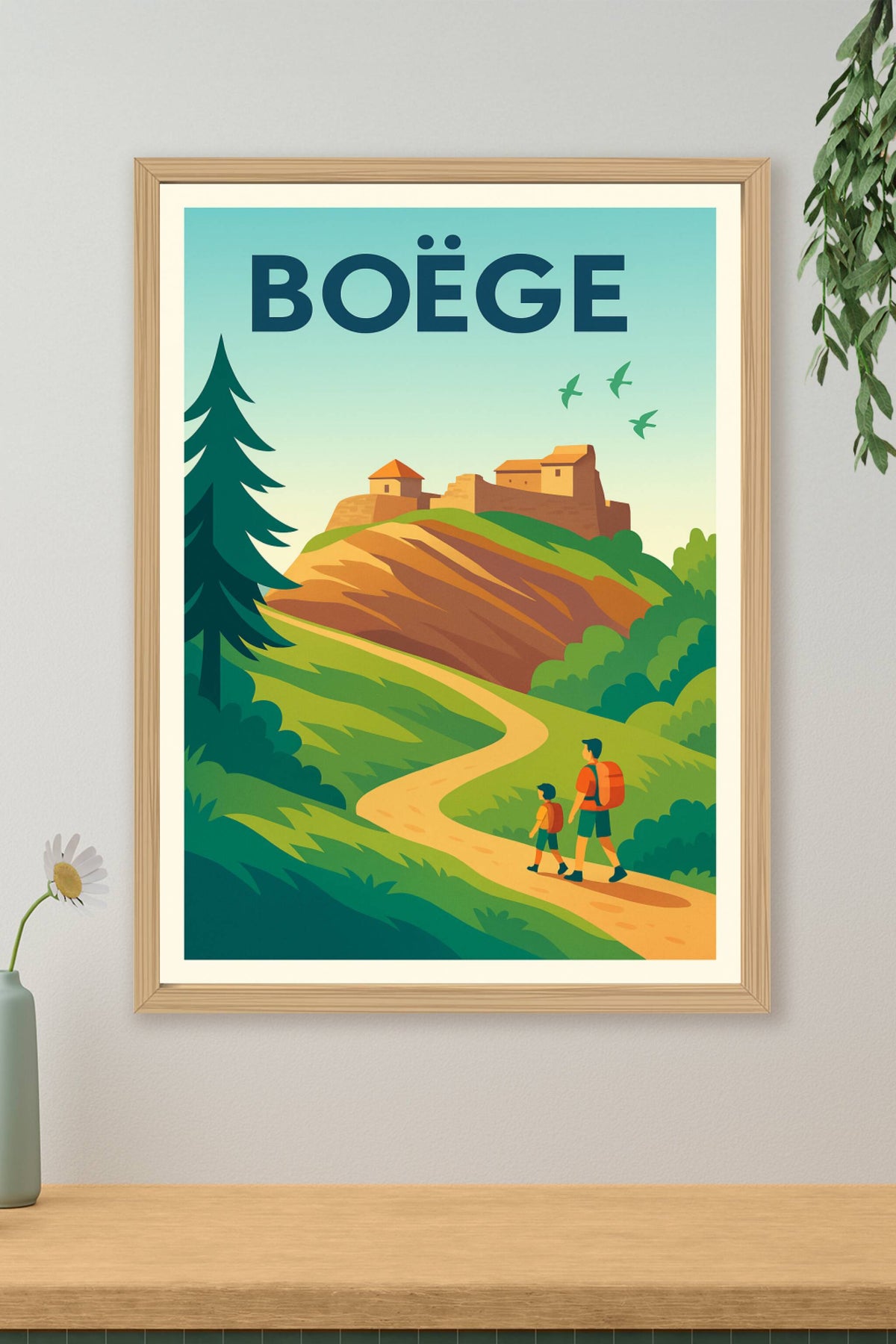 Affiche de Boëge - L'appel de la nature et du patrimoine