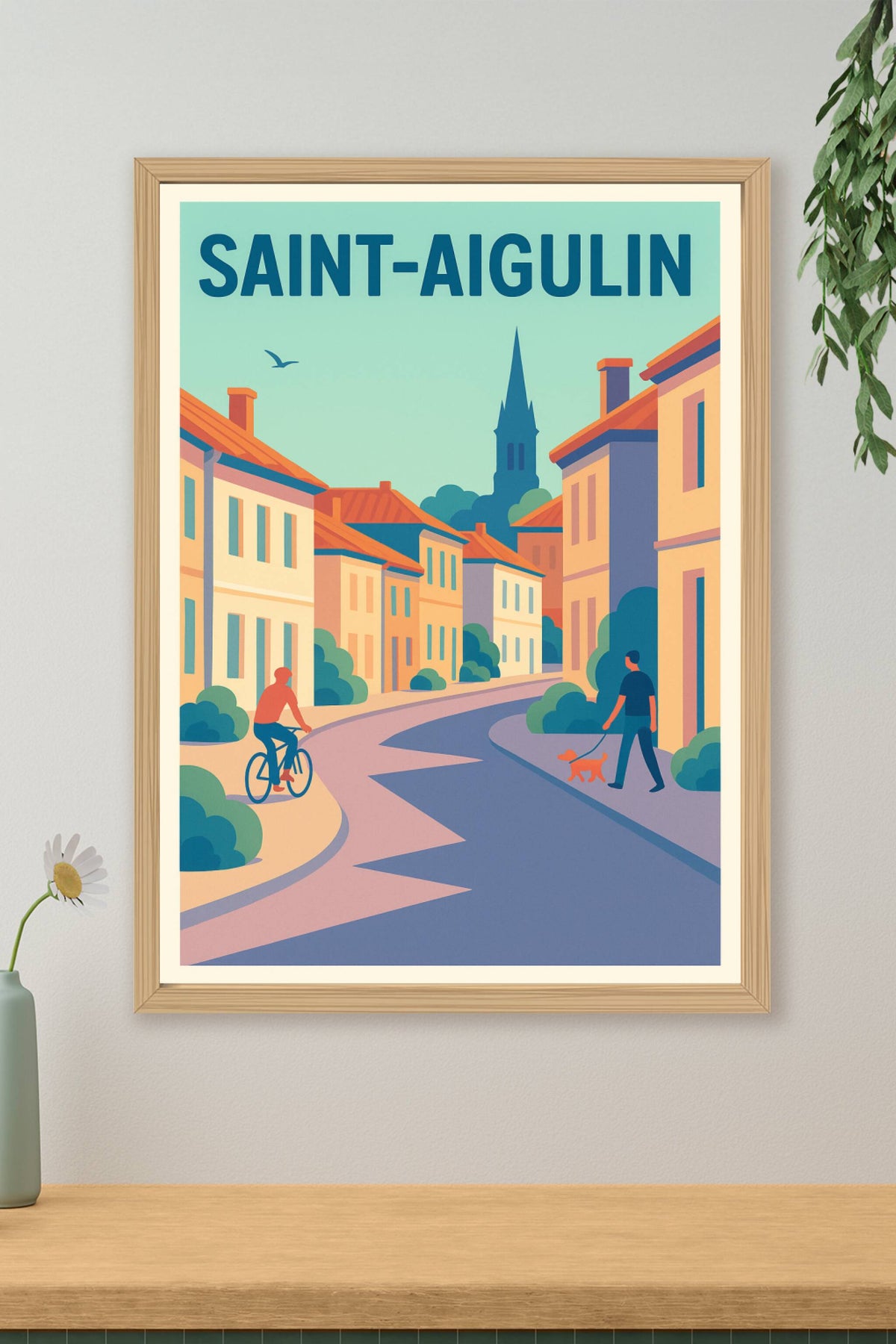 Affiche de Saint-Aigulin - Ambiance paisible et charme authentique