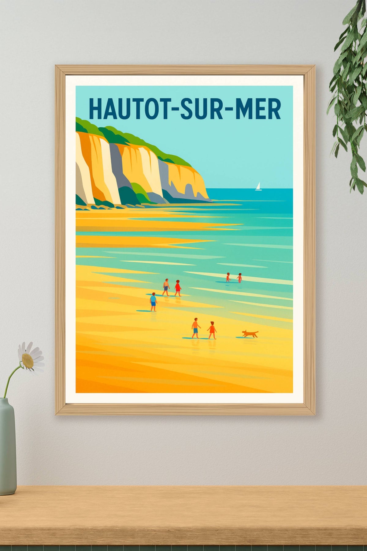 Affiche de Hautot-sur-Mer - Évasion en bord de falaise