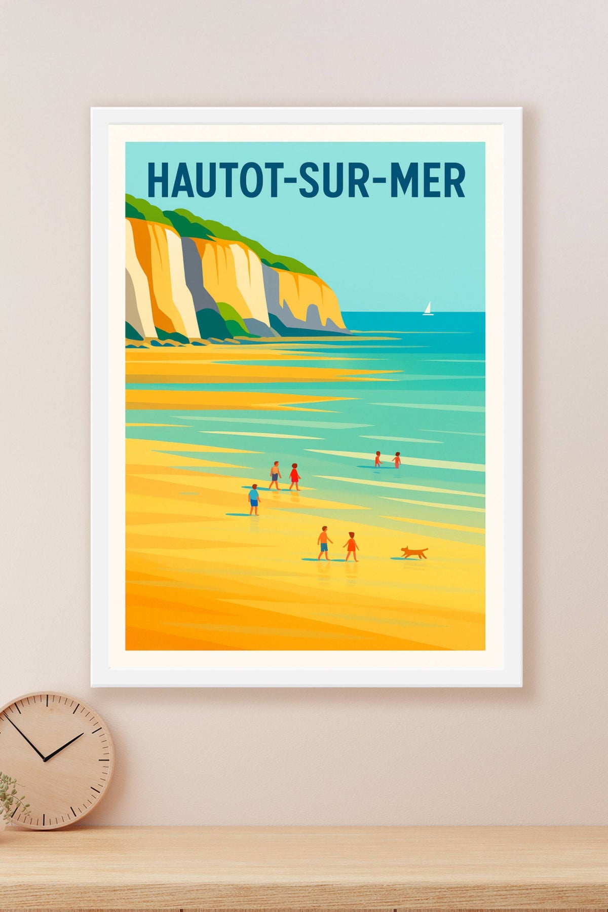 Affiche de Hautot-sur-Mer - Évasion en bord de falaise