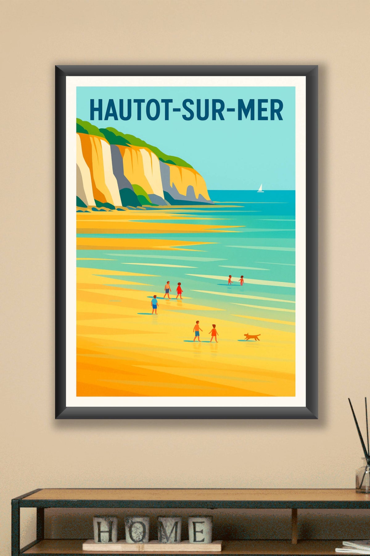 Affiche de Hautot-sur-Mer - Évasion en bord de falaise