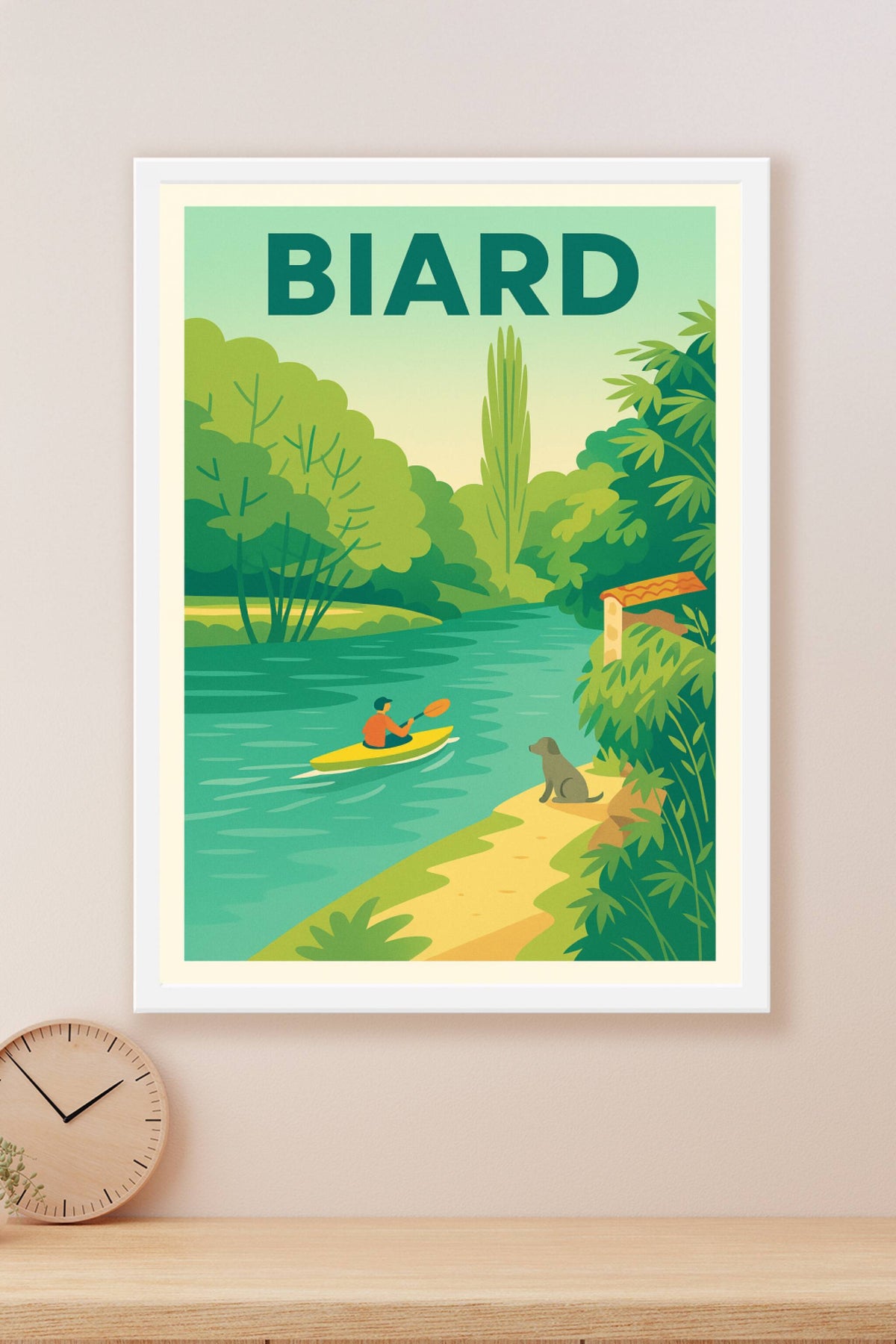 Affiche de Biard - Évasion et sérénité au fil de l'eau