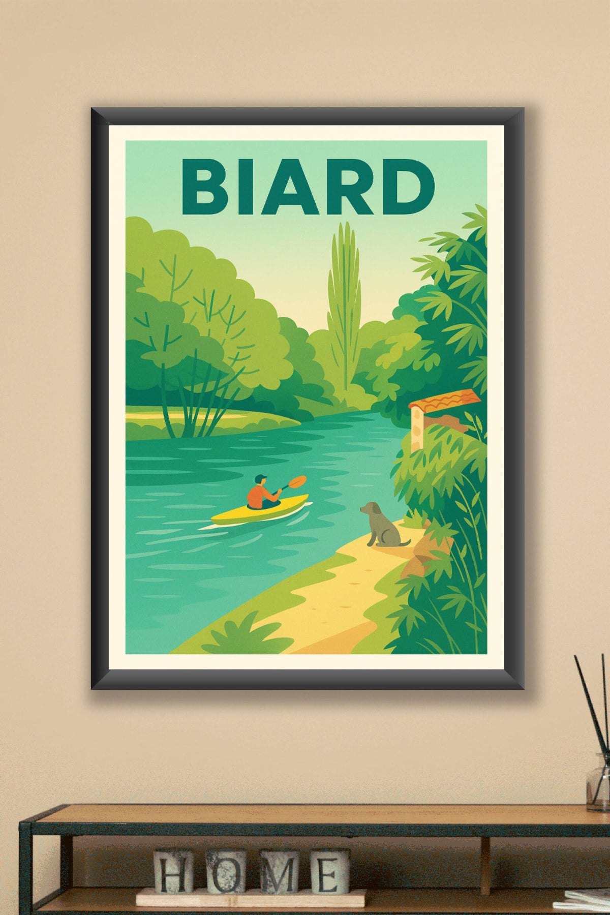 Affiche de Biard - Évasion et sérénité au fil de l'eau