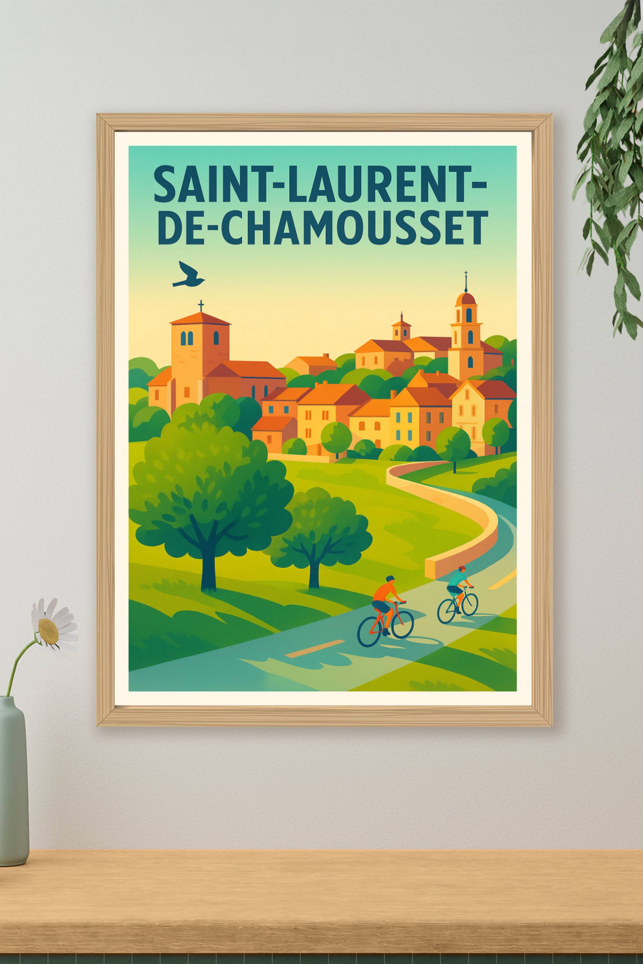 Affiche de Saint-Laurent-de-Chamousset - Charme bucolique et douceur de vivre
