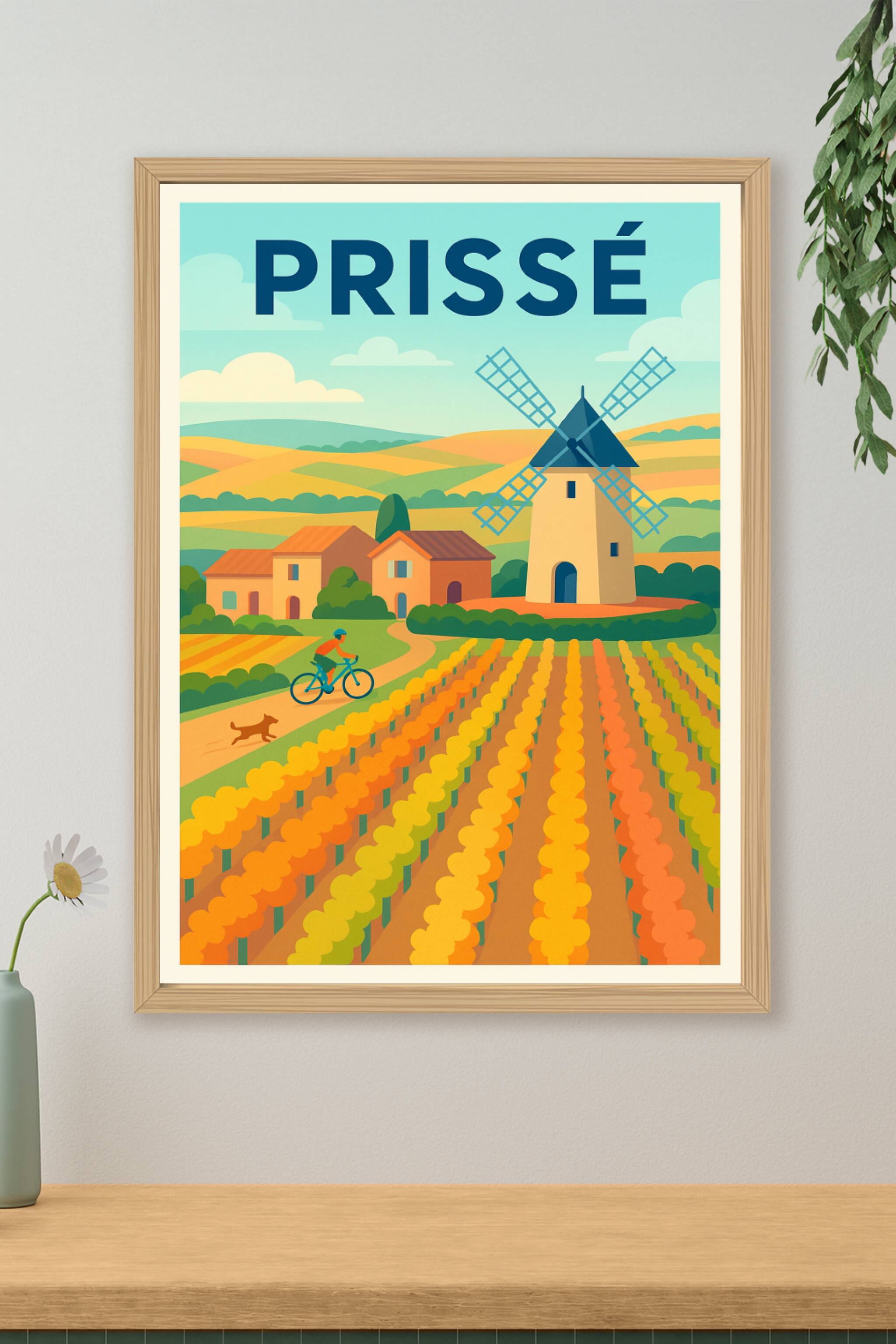 Affiche de Prissé - Harmonie champêtre et douceur de vivre