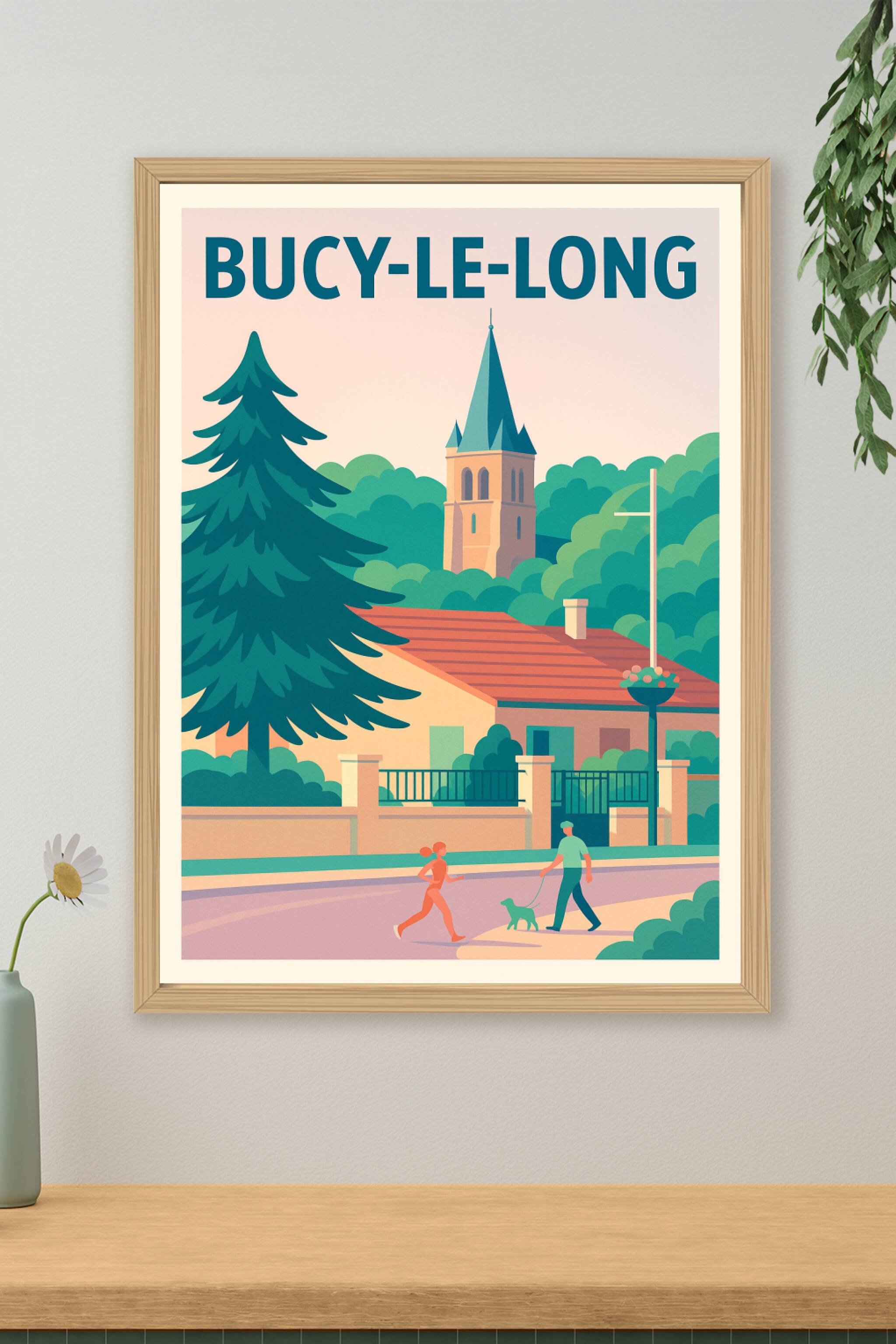 Affiche de Bucy-le-Long - L'élégance paisible d'un village authentique