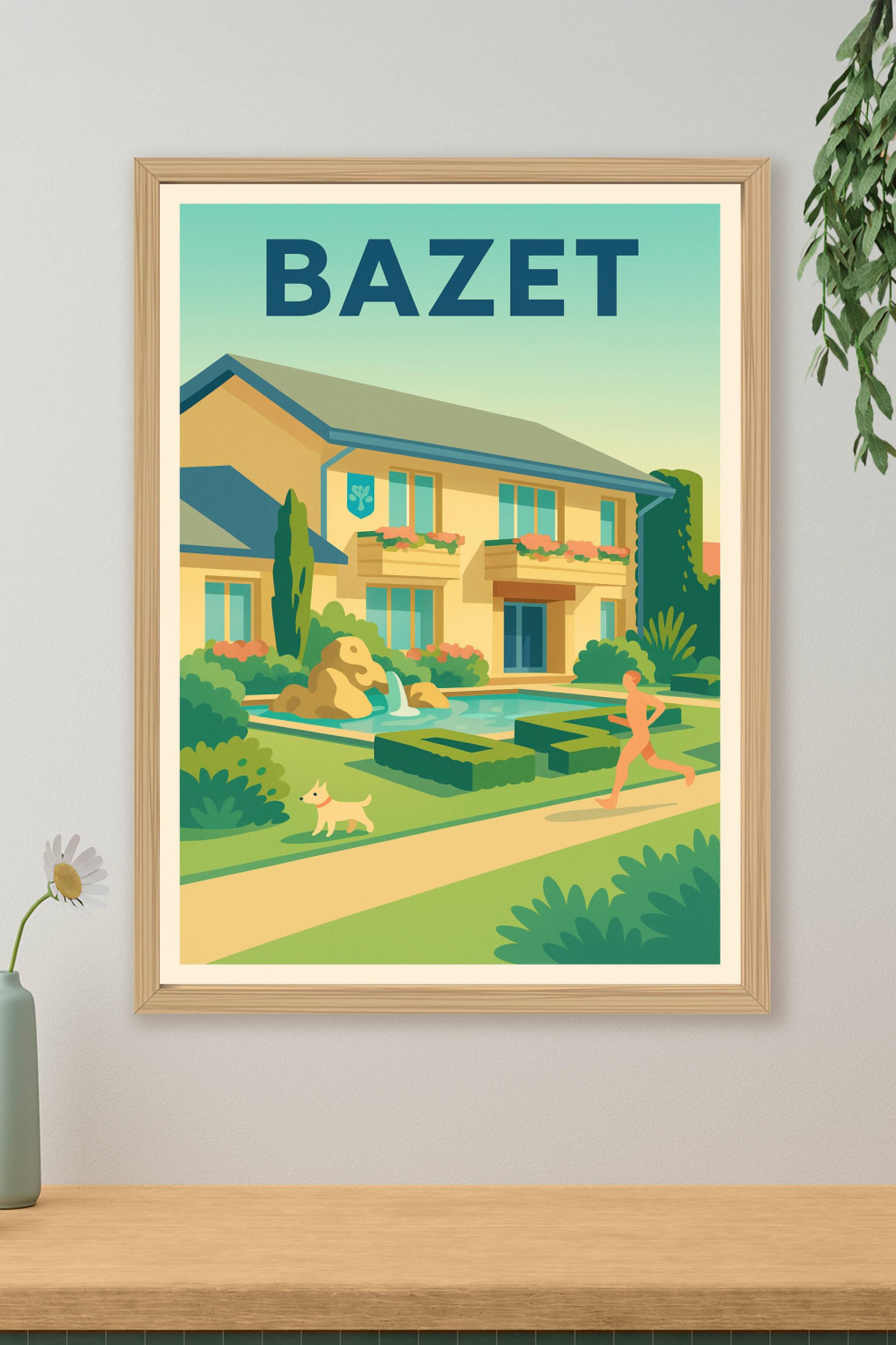 Affiche de Bazet - Un havre de paix et de nature