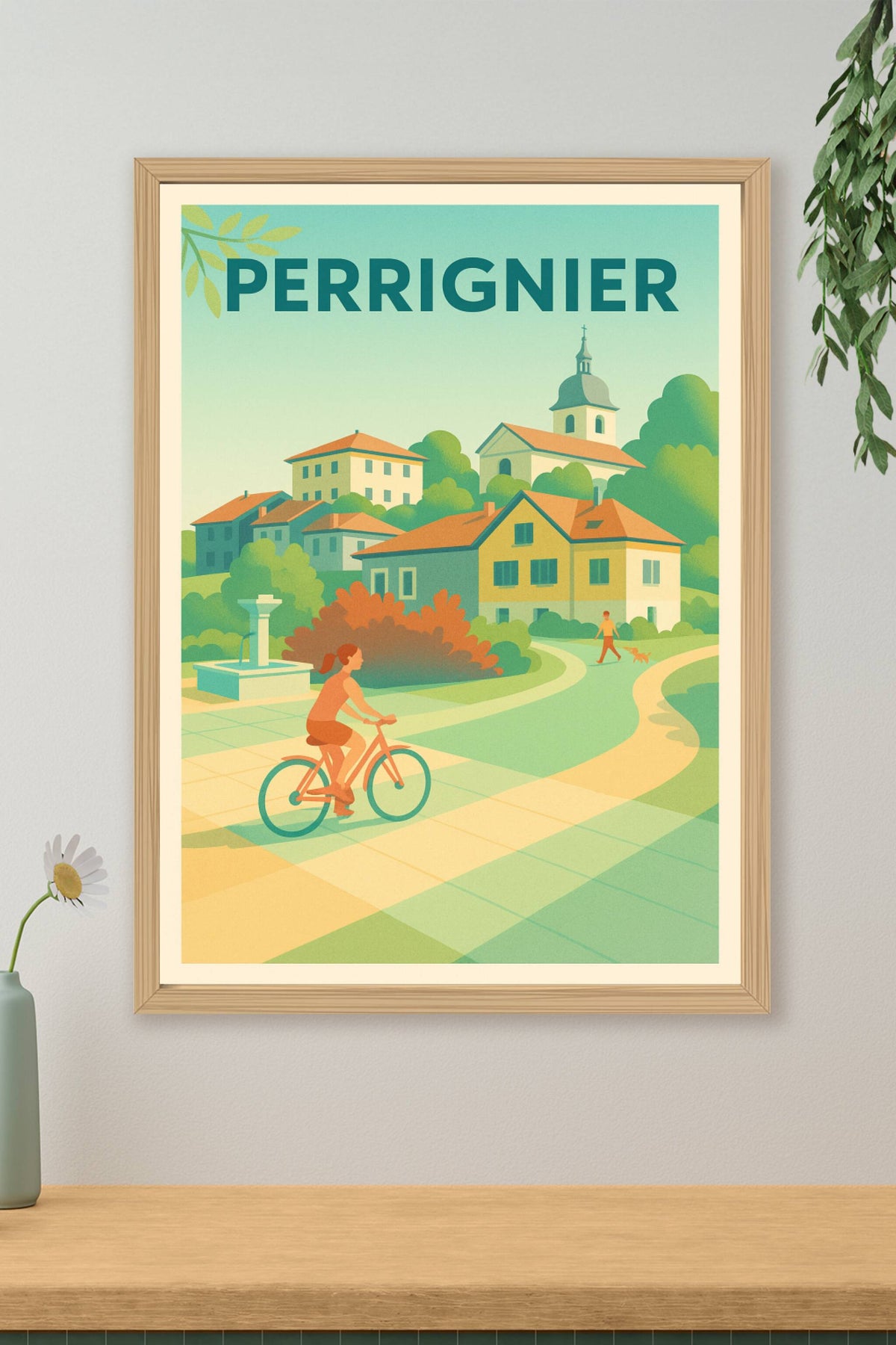 Affiche de Perrignier - Charme et douceur de la vie villageoise