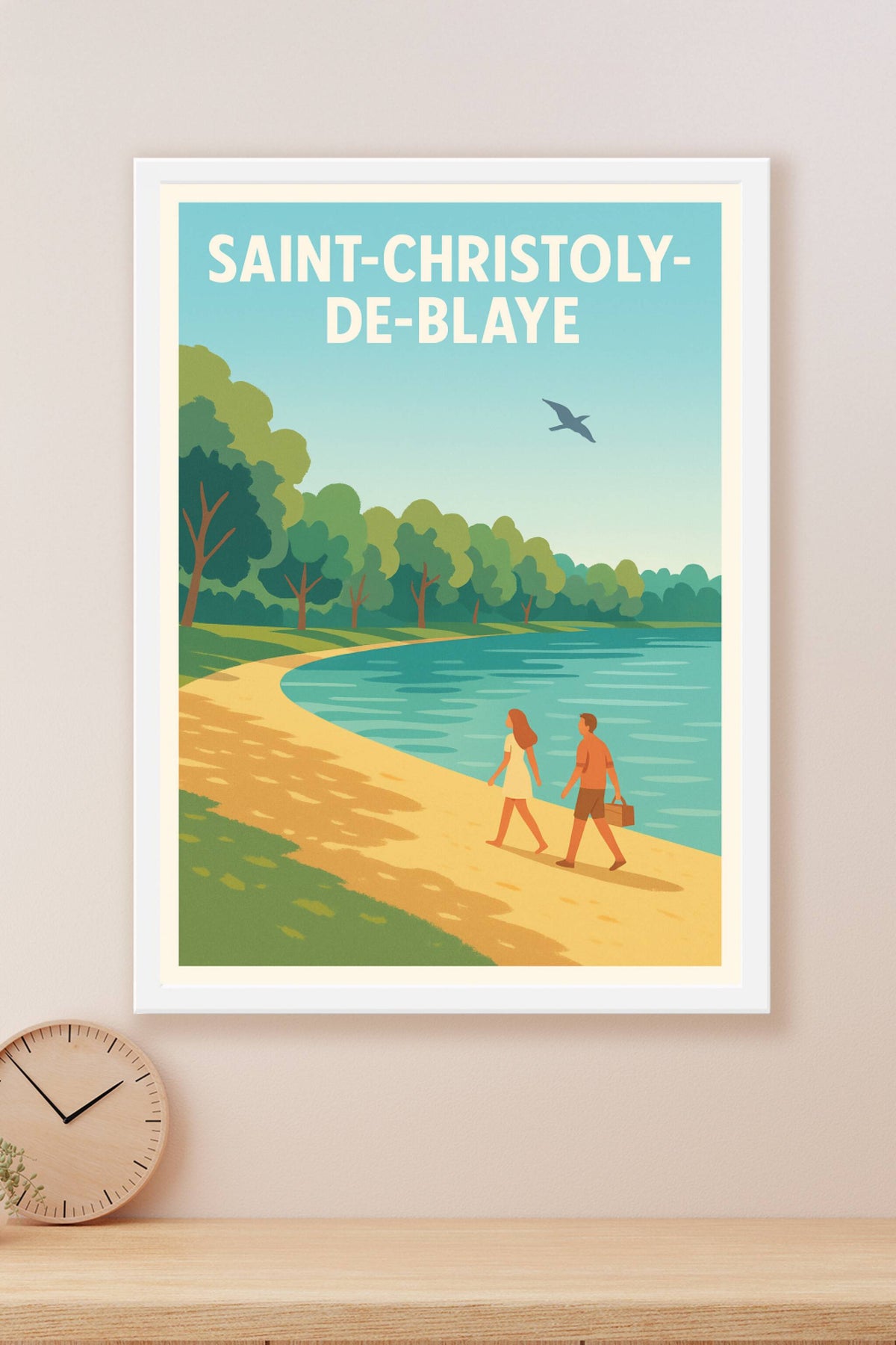 Affiche de Saint-Christoly-de-Blaye - Promenade paisible au bord de l'eau