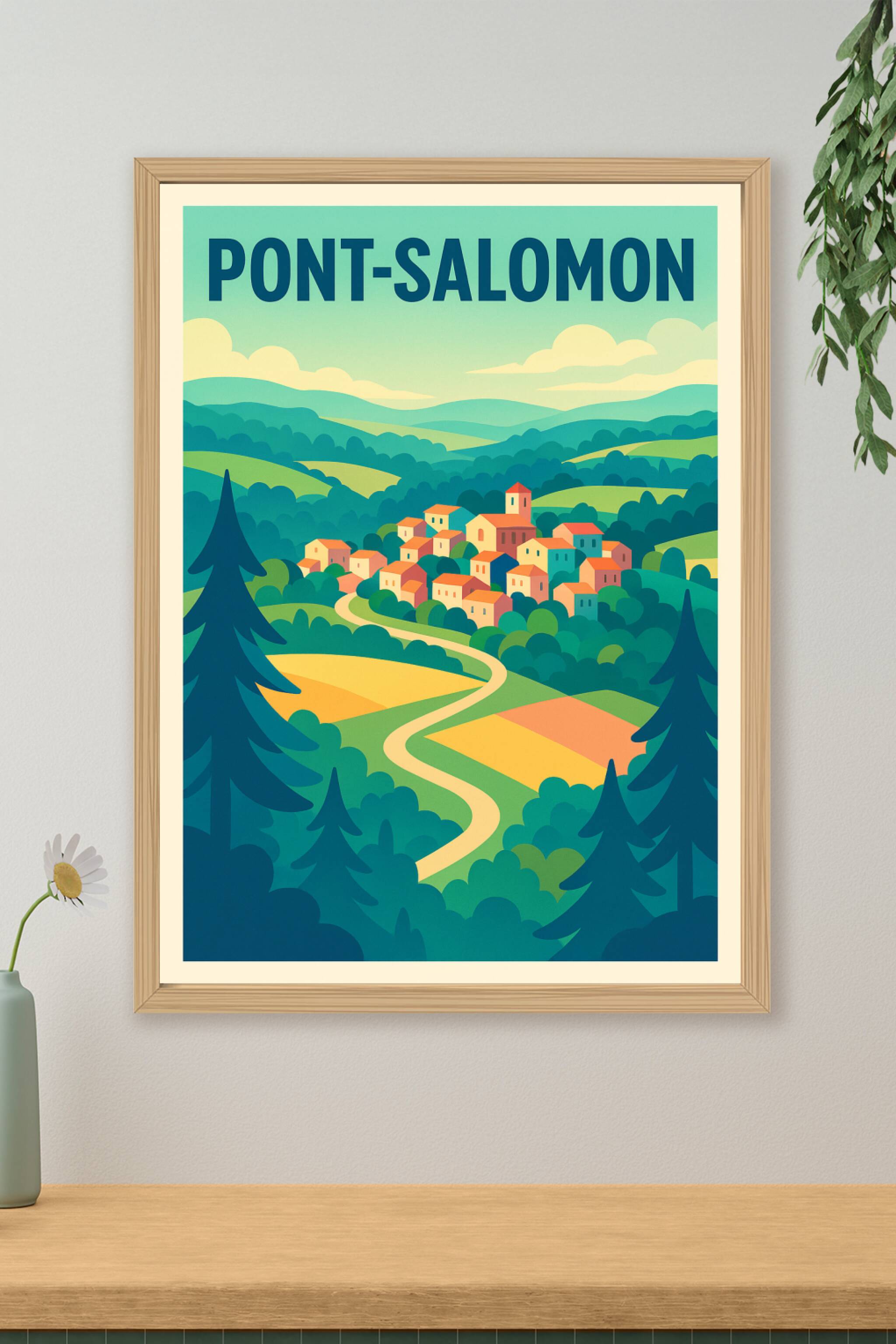 Affiche de Pont-Salomon - Charme bucolique au cœur de la nature