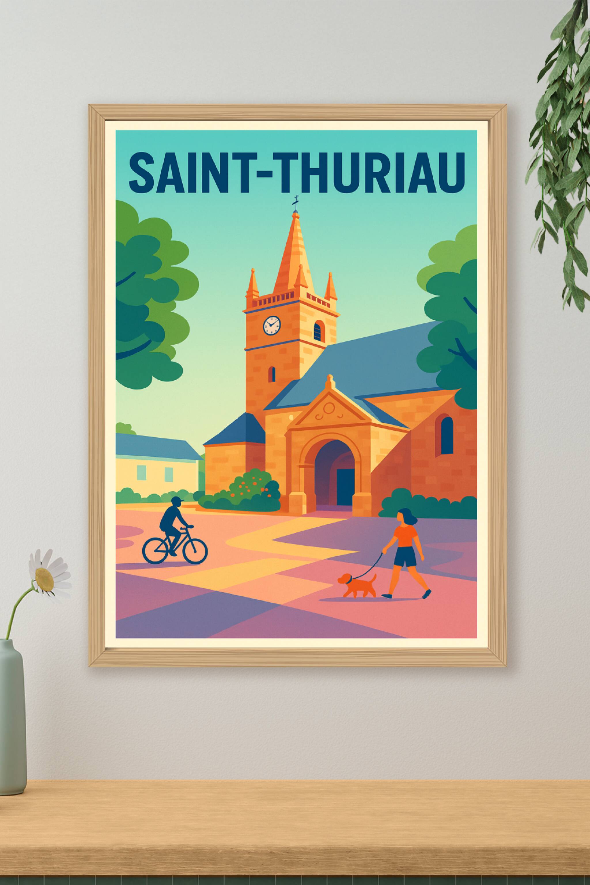 Affiche de Saint-Thuriau - Charme paisible et authenticité bretonne