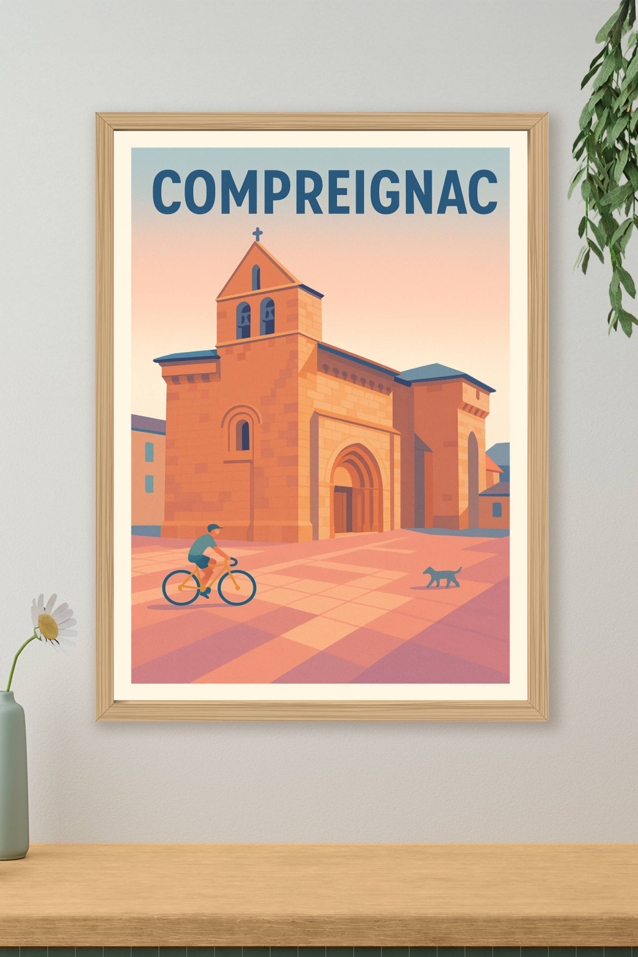 Affiche de Compreignac - Sérénité et patrimoine au cœur de la ville