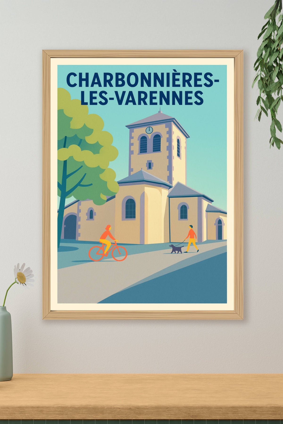 Affiche de Charbonnières-les-Varennes - Ambiance paisible du village