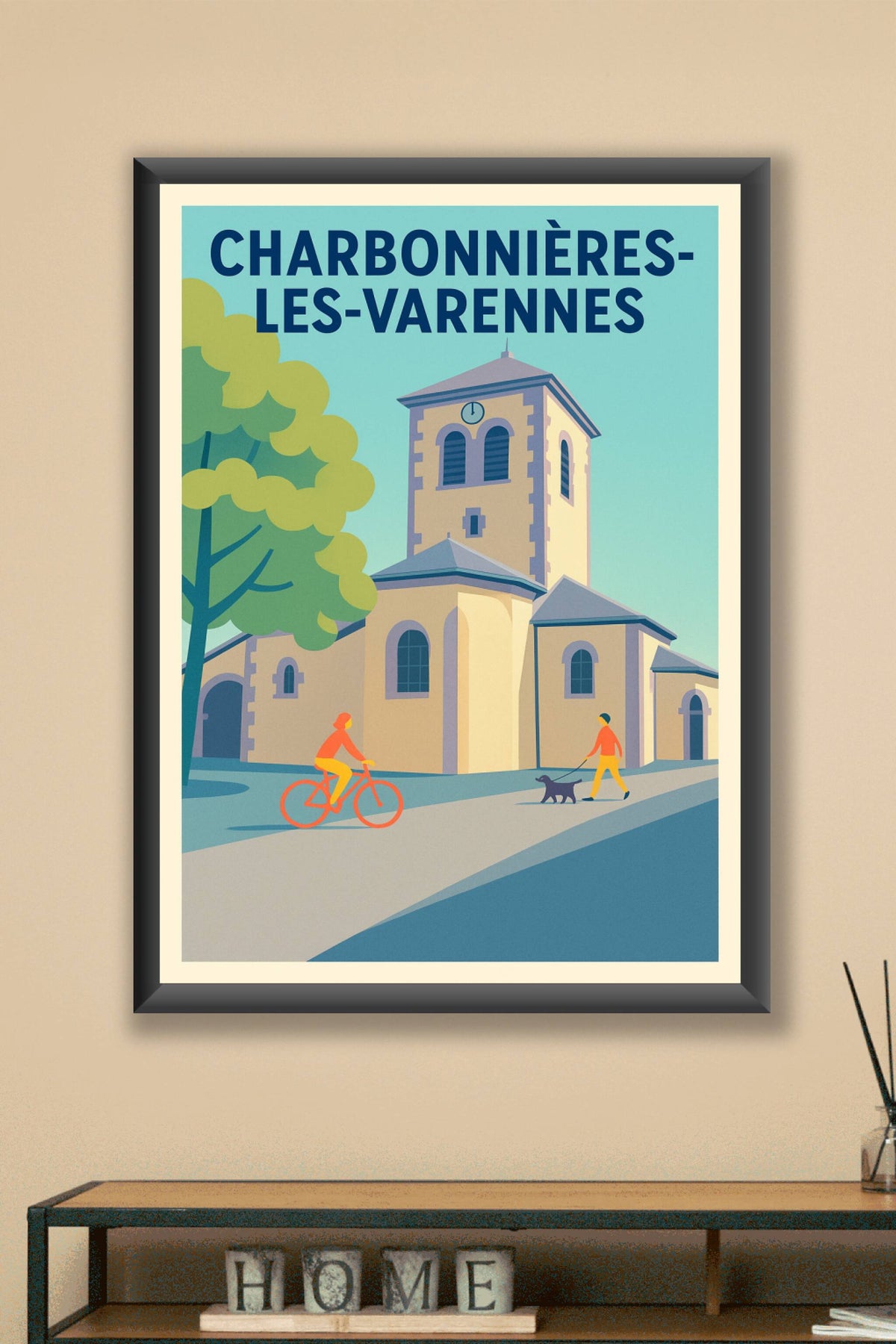 Affiche de Charbonnières-les-Varennes - Ambiance paisible du village