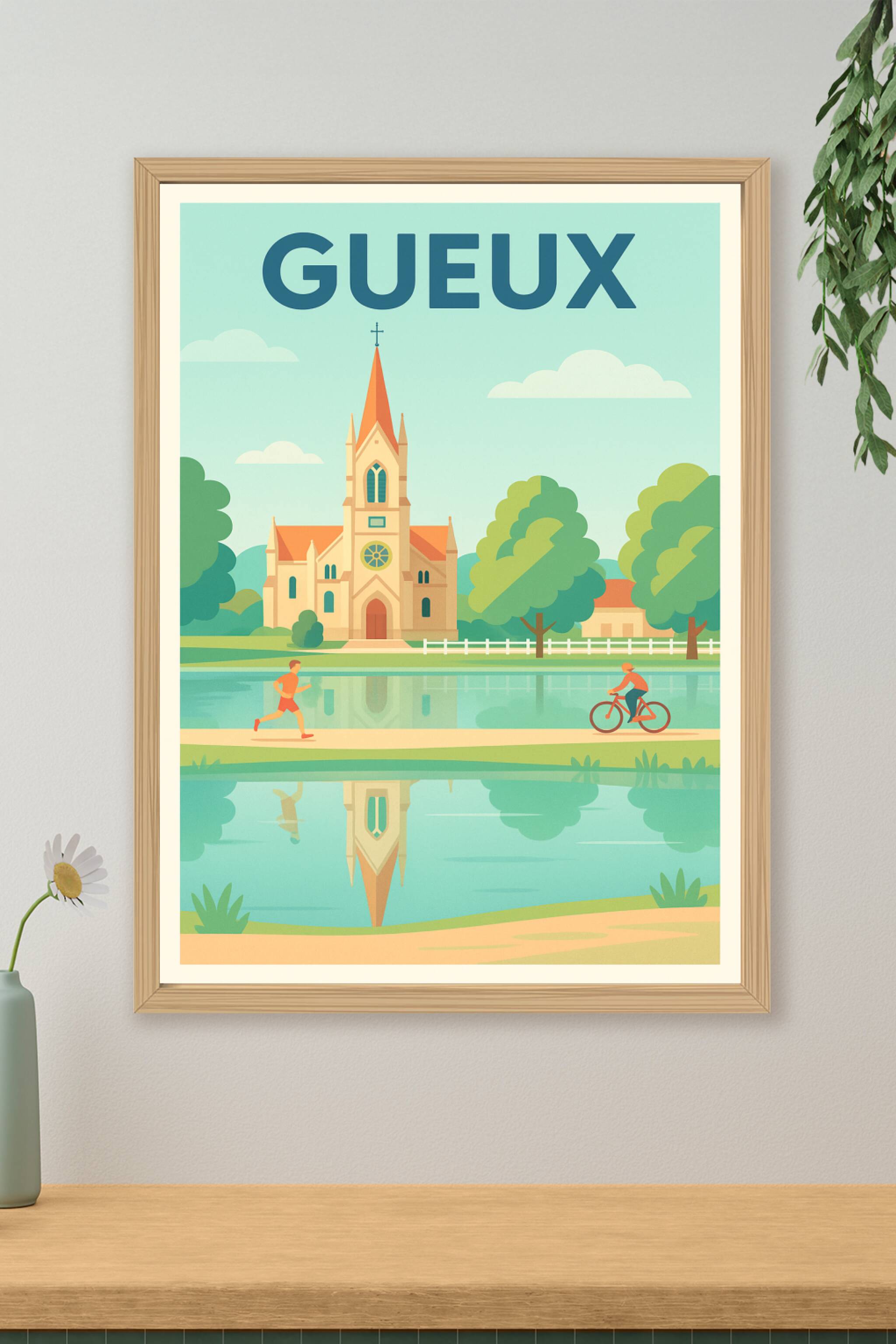 Affiche de Gueux - Charme paisible entre nature et patrimoine