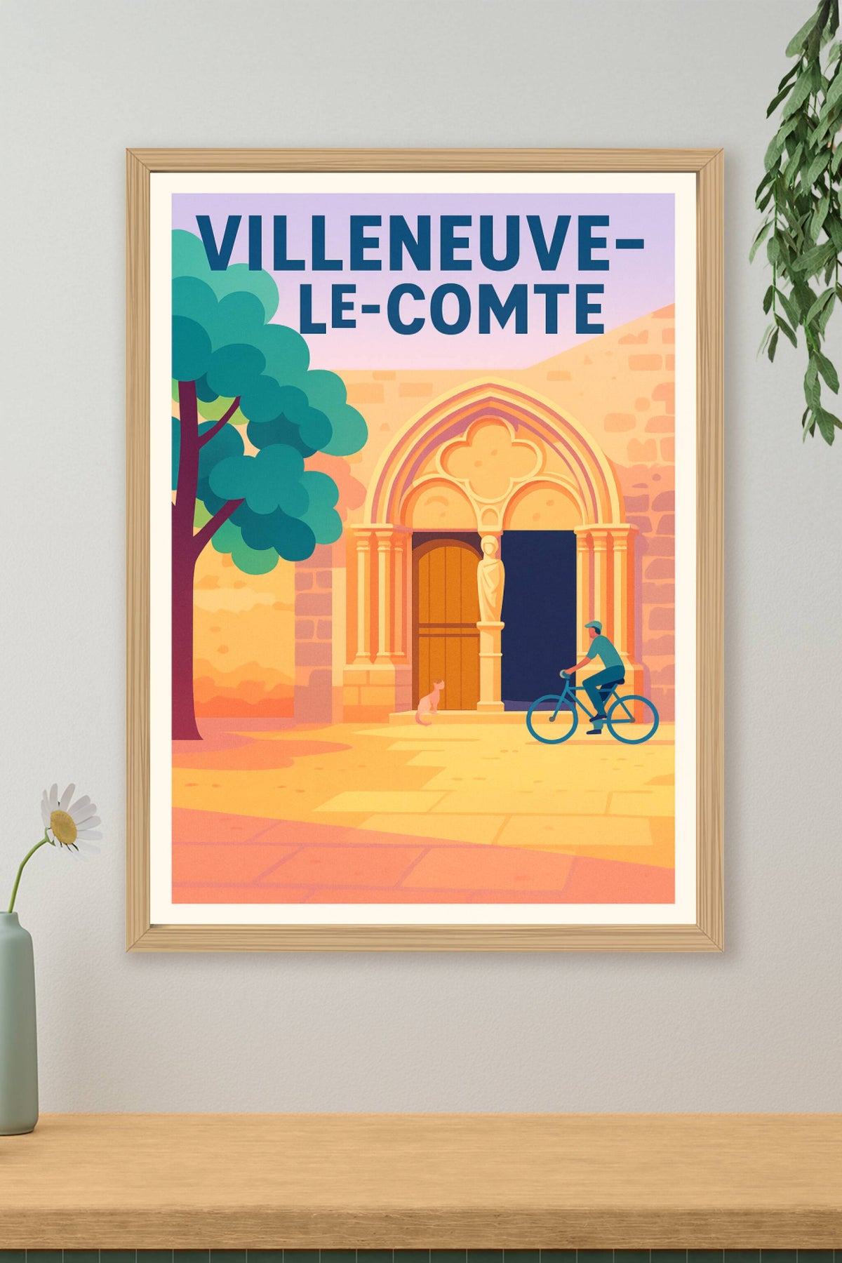 Affiche de Villeneuve-le-Comte - L'élégance historique au cœur de la ville