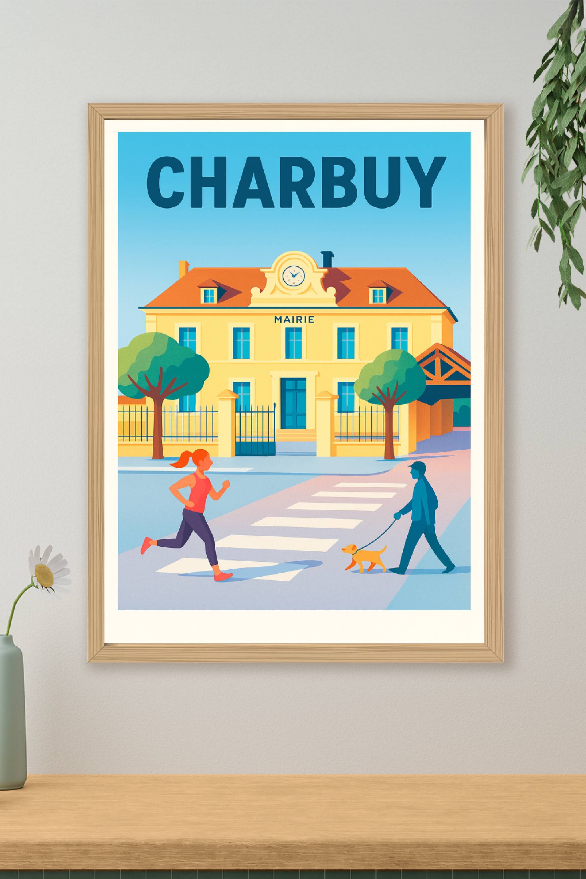 Affiche de Charbuy - Tranquillité et vie quotidienne au cœur de la ville