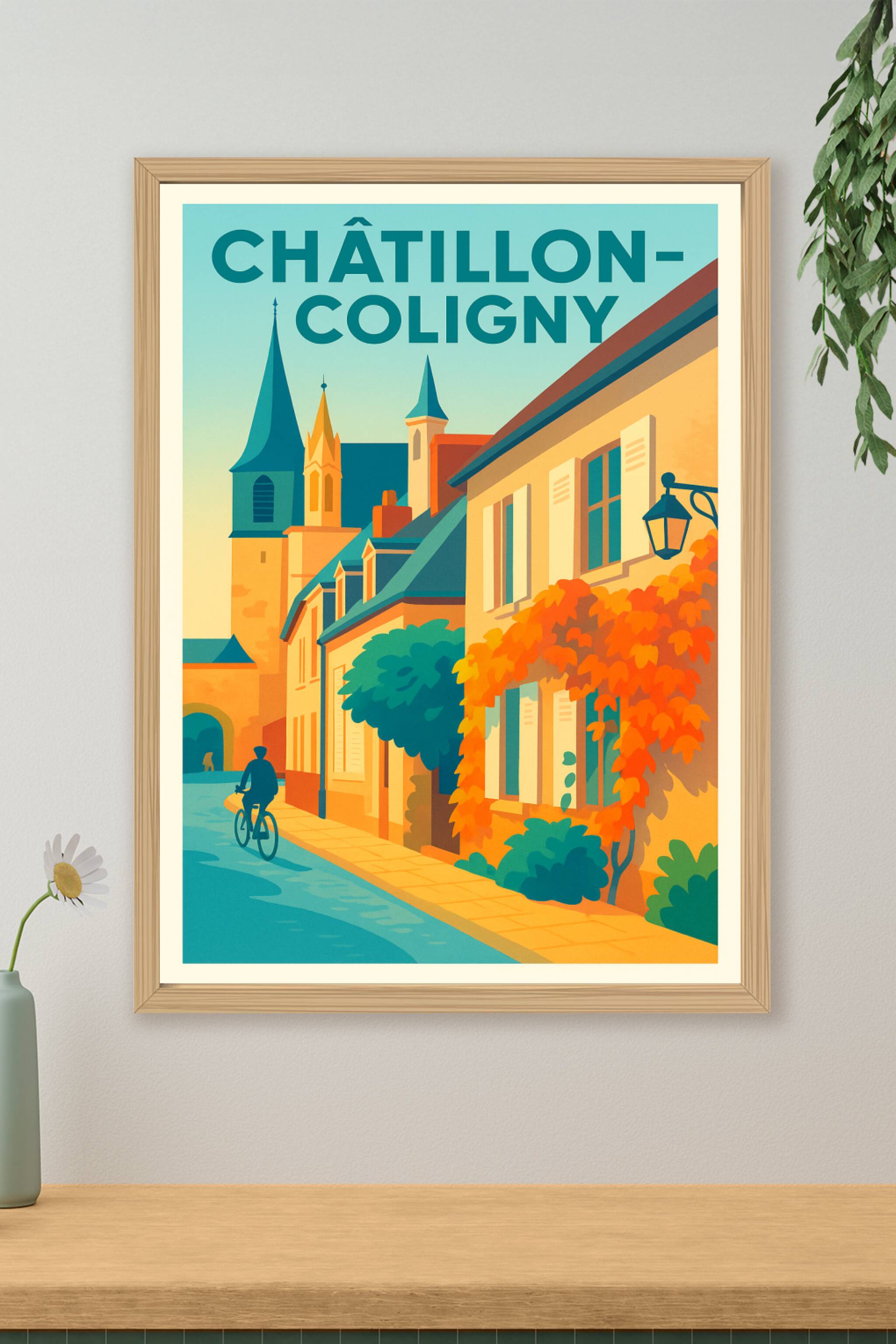 Affiche de Châtillon-Coligny - Charme et douceur d'une ville d'exception
