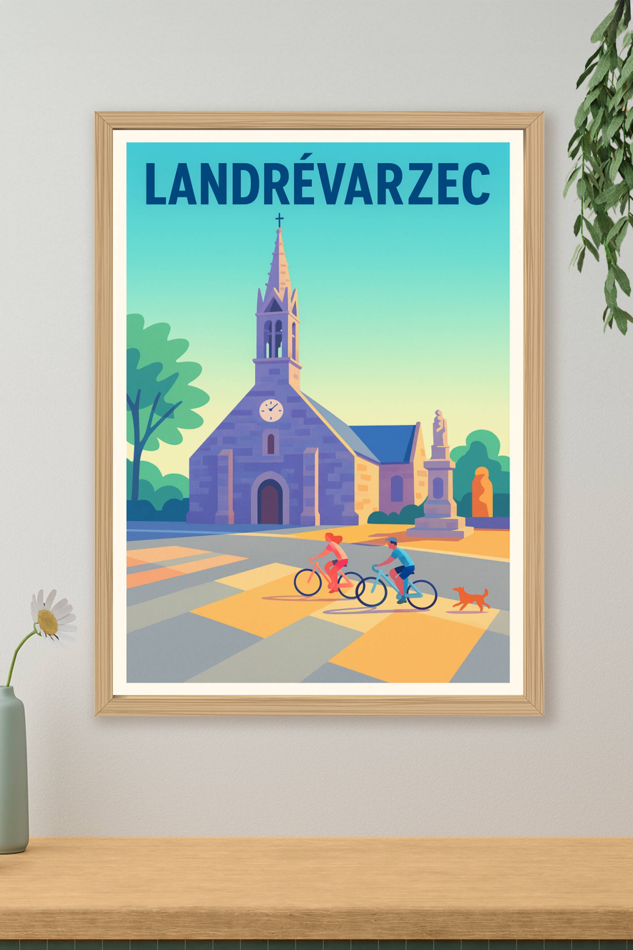 Affiche de Landrévarzec - Un doux après-midi breton